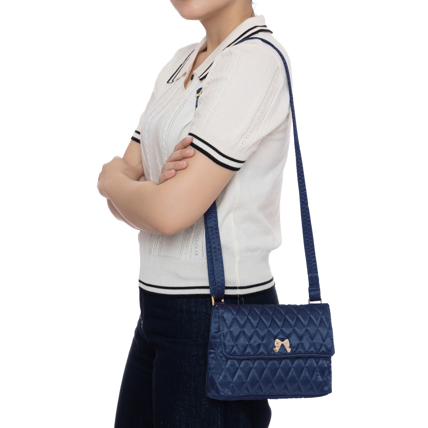 NaRaYa Satin Crossbody Bag