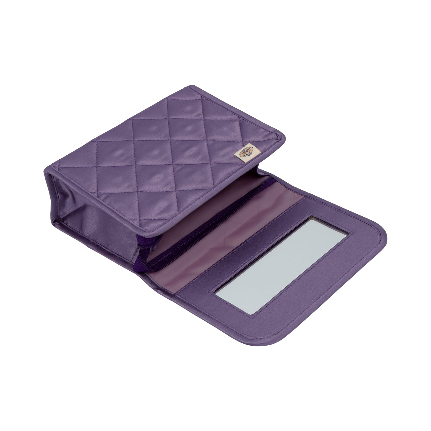 NaRaYa Satin Cosmetic Bag With Mirror L - NaRaYa