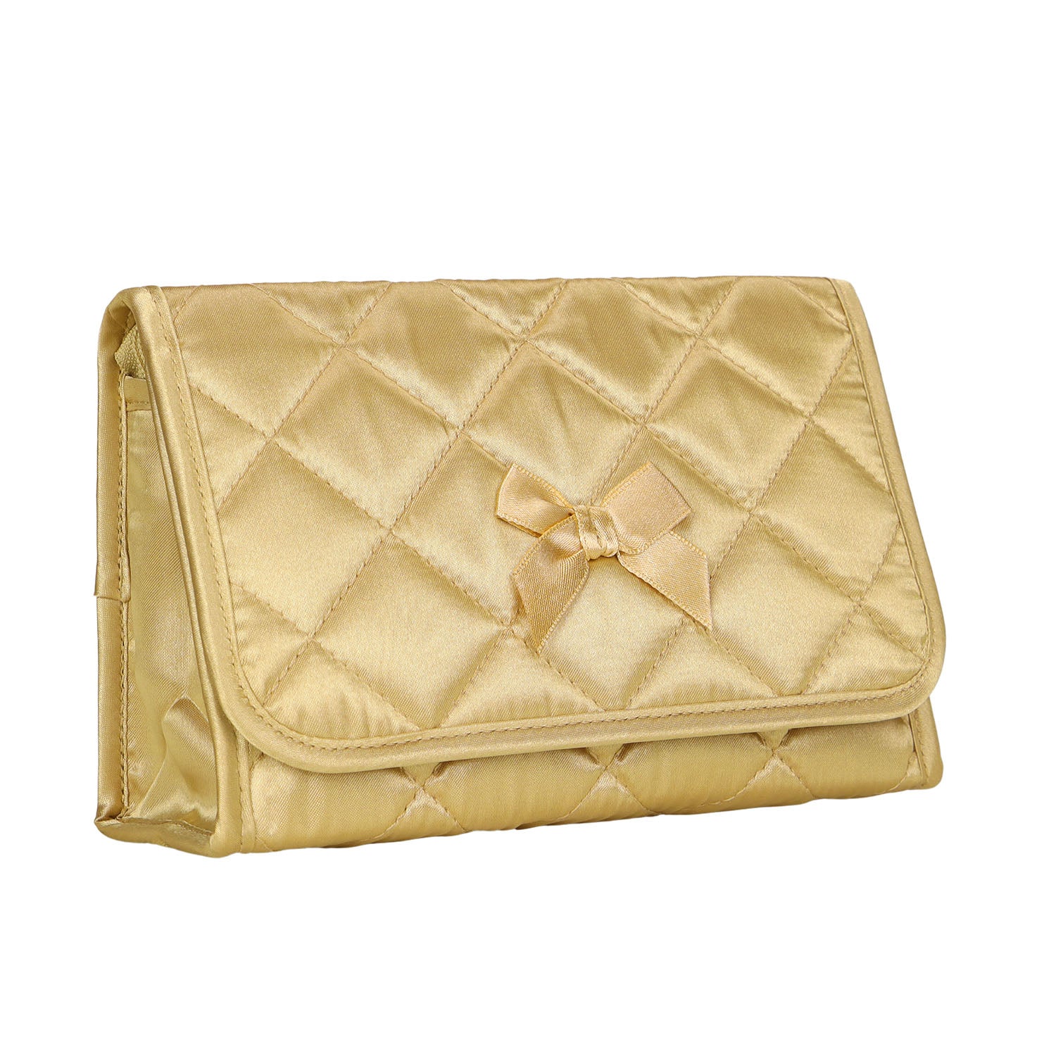 NaRaYa Satin Cosmetic Bag With Mirror L - NaRaYa