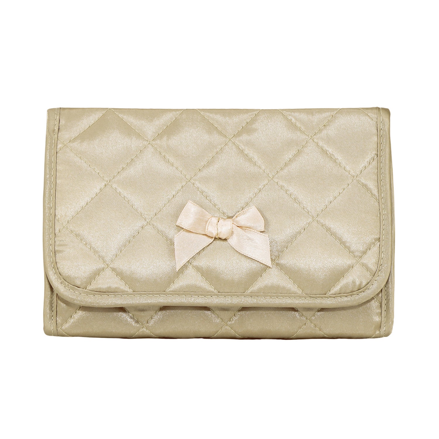 NaRaYa Satin Cosmetic Bag With Mirror L - NaRaYa