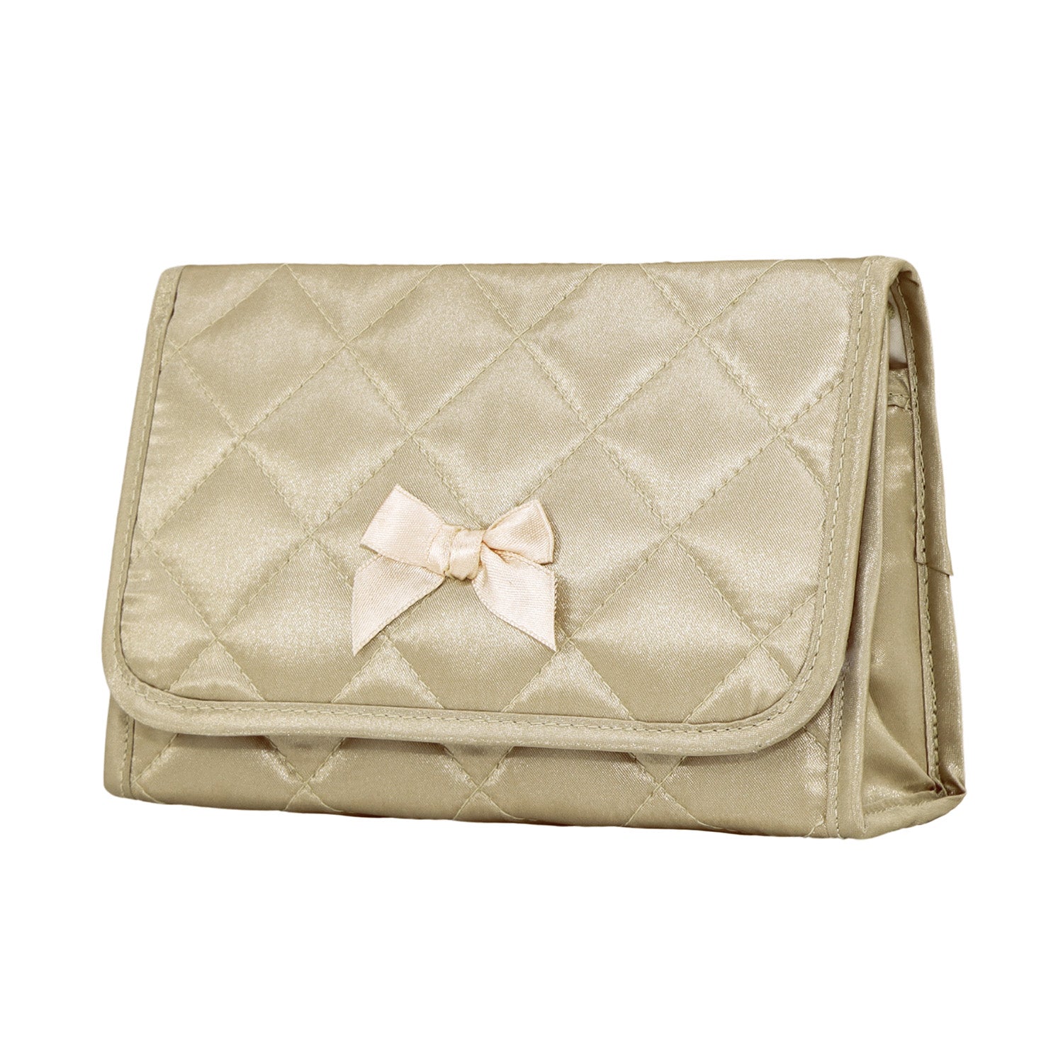 NaRaYa Satin Cosmetic Bag With Mirror L - NaRaYa