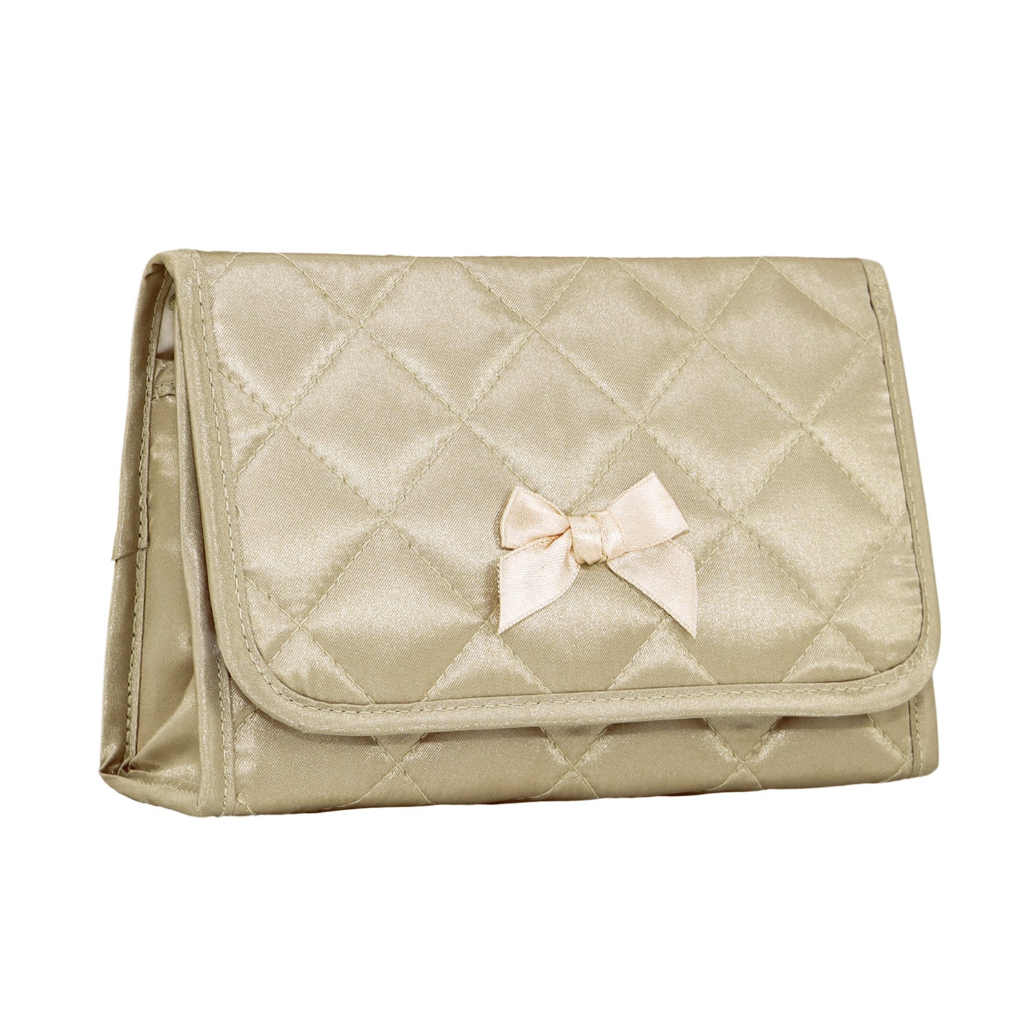 NaRaYa Satin Cosmetic Bag With Mirror L - NaRaYa