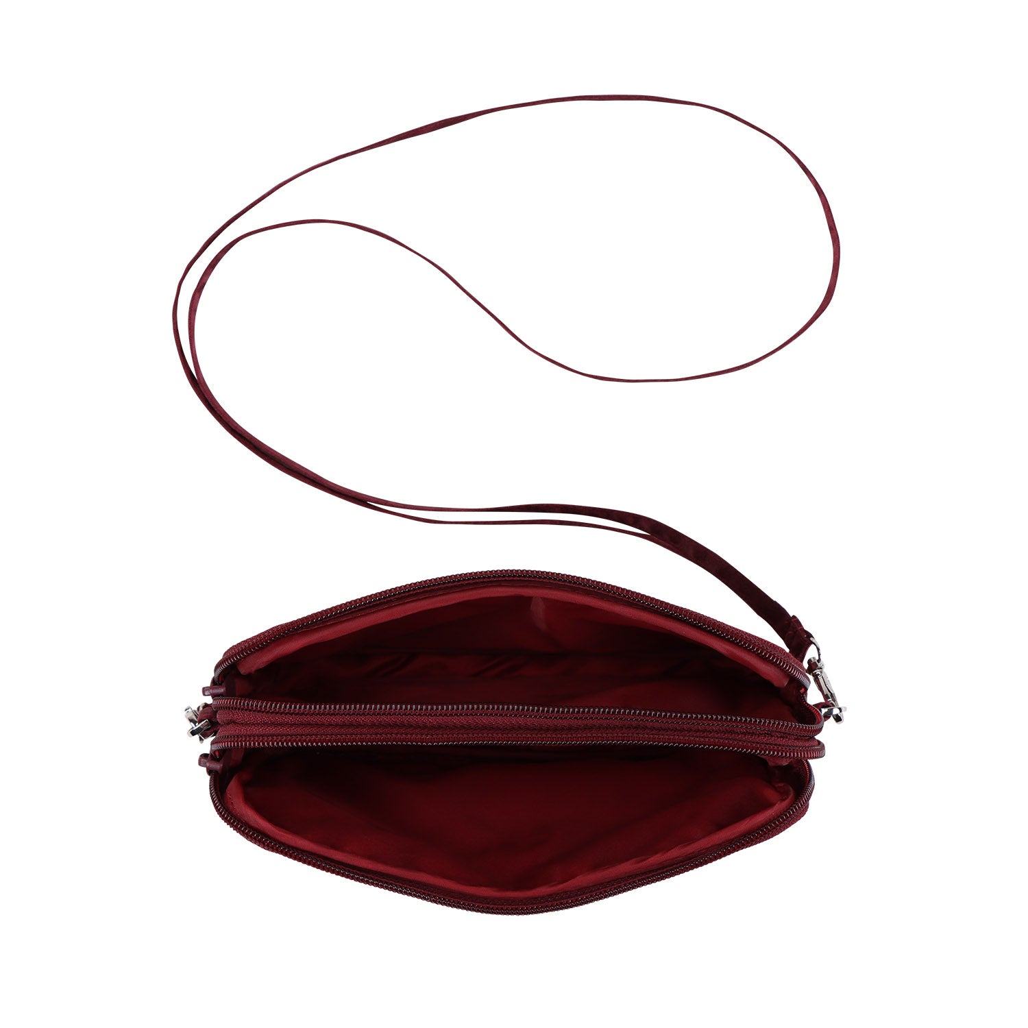 NaRaYa Satin Fabric Crossbody Bag - NaRaYa