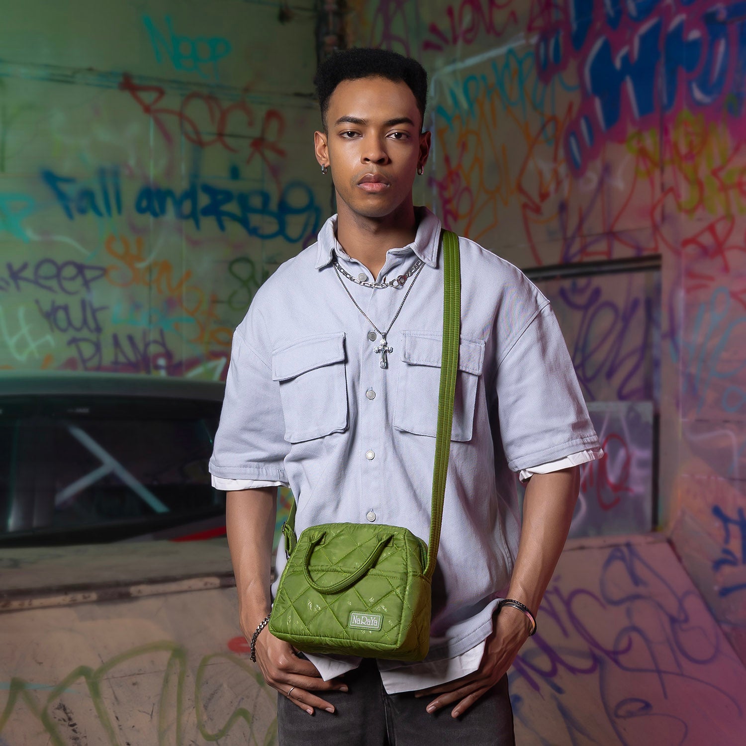 NaRaYa Bubble Up Crossbody Bag - NaRaYa