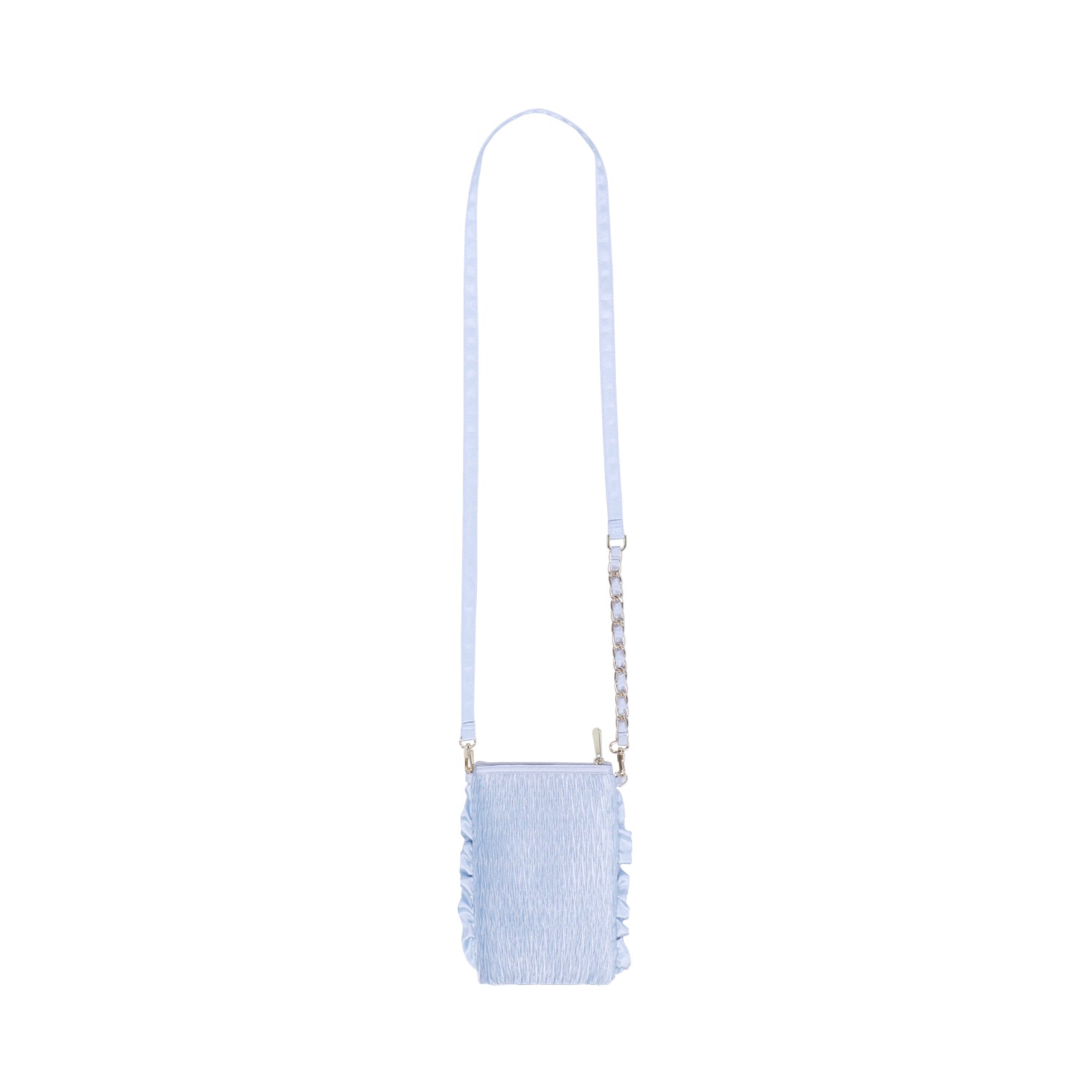 NaRaYa Pleated Satin Crossbody Bag