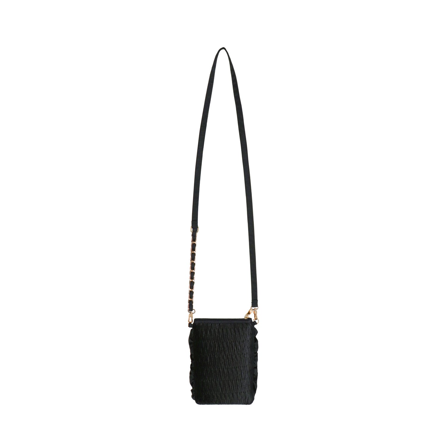 NaRaYa Pleated Satin Crossbody Bag