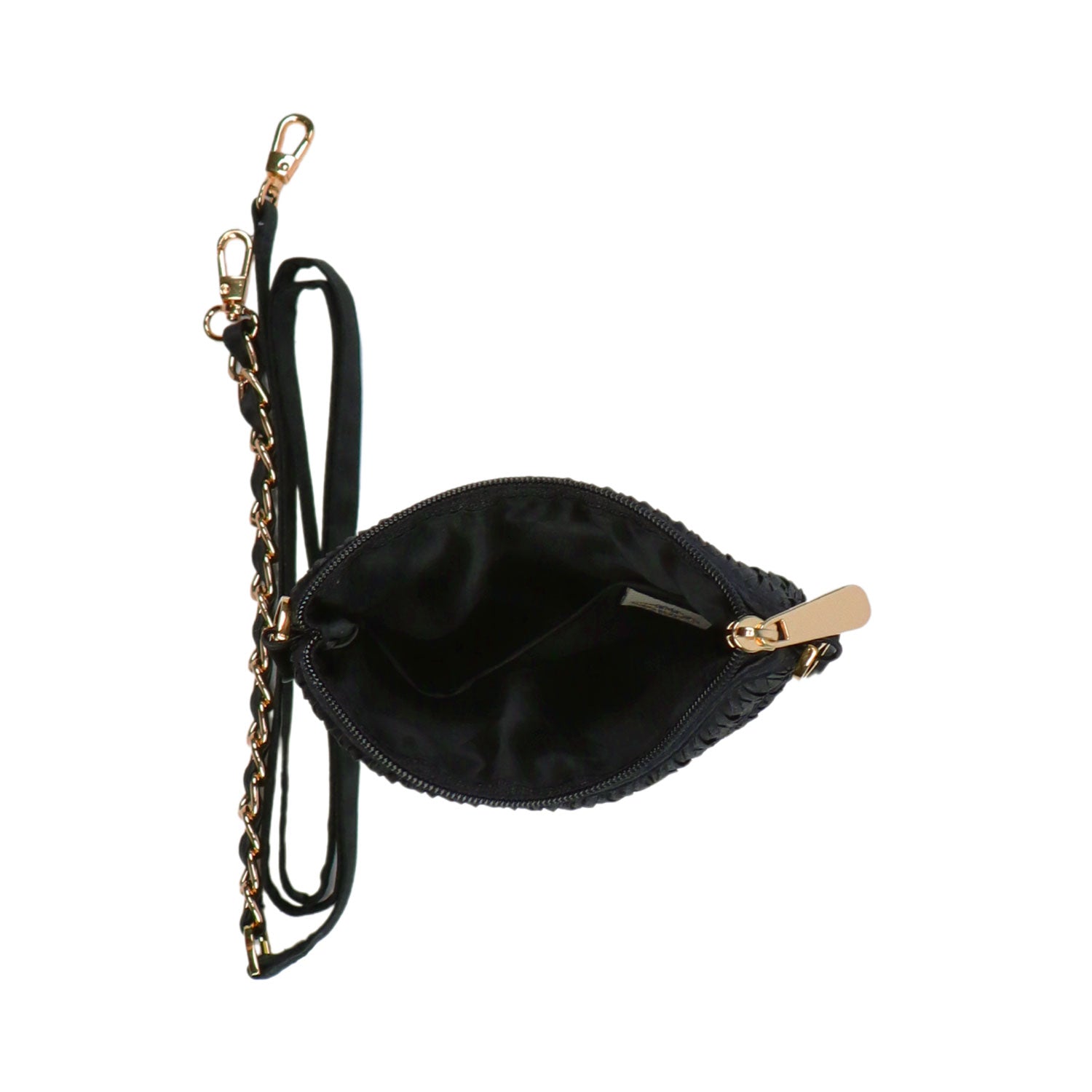 NaRaYa Pleated Satin Crossbody Bag