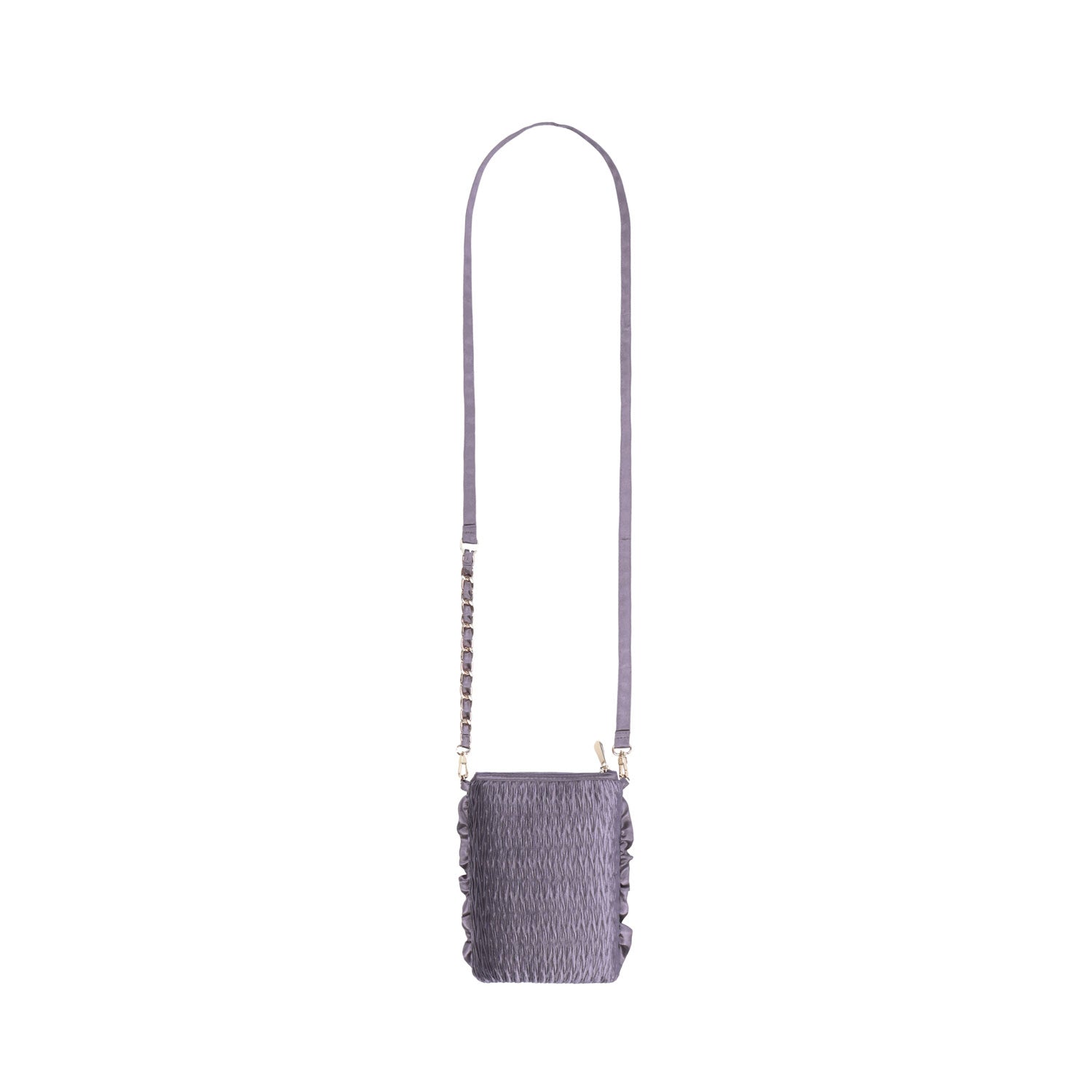 NaRaYa Pleated Satin Crossbody Bag