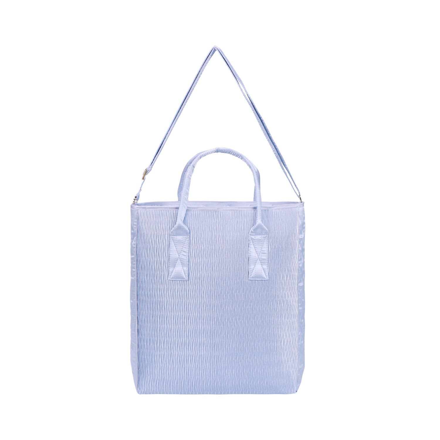 NaRaYa Pleated Satin Tote Bag