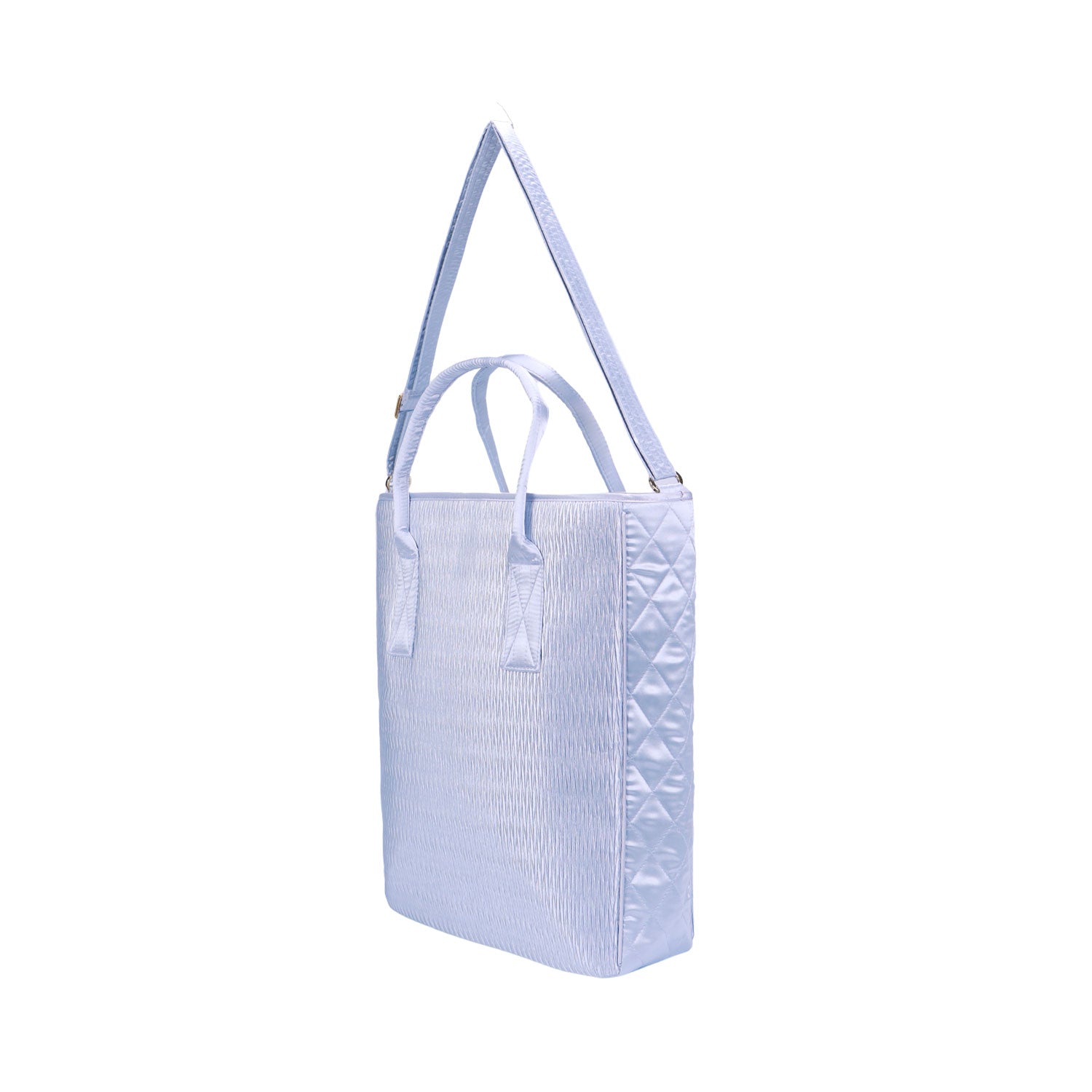 NaRaYa Pleated Satin Tote Bag