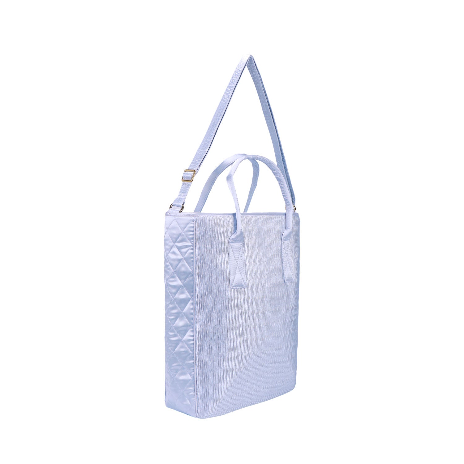 NaRaYa Pleated Satin Tote Bag