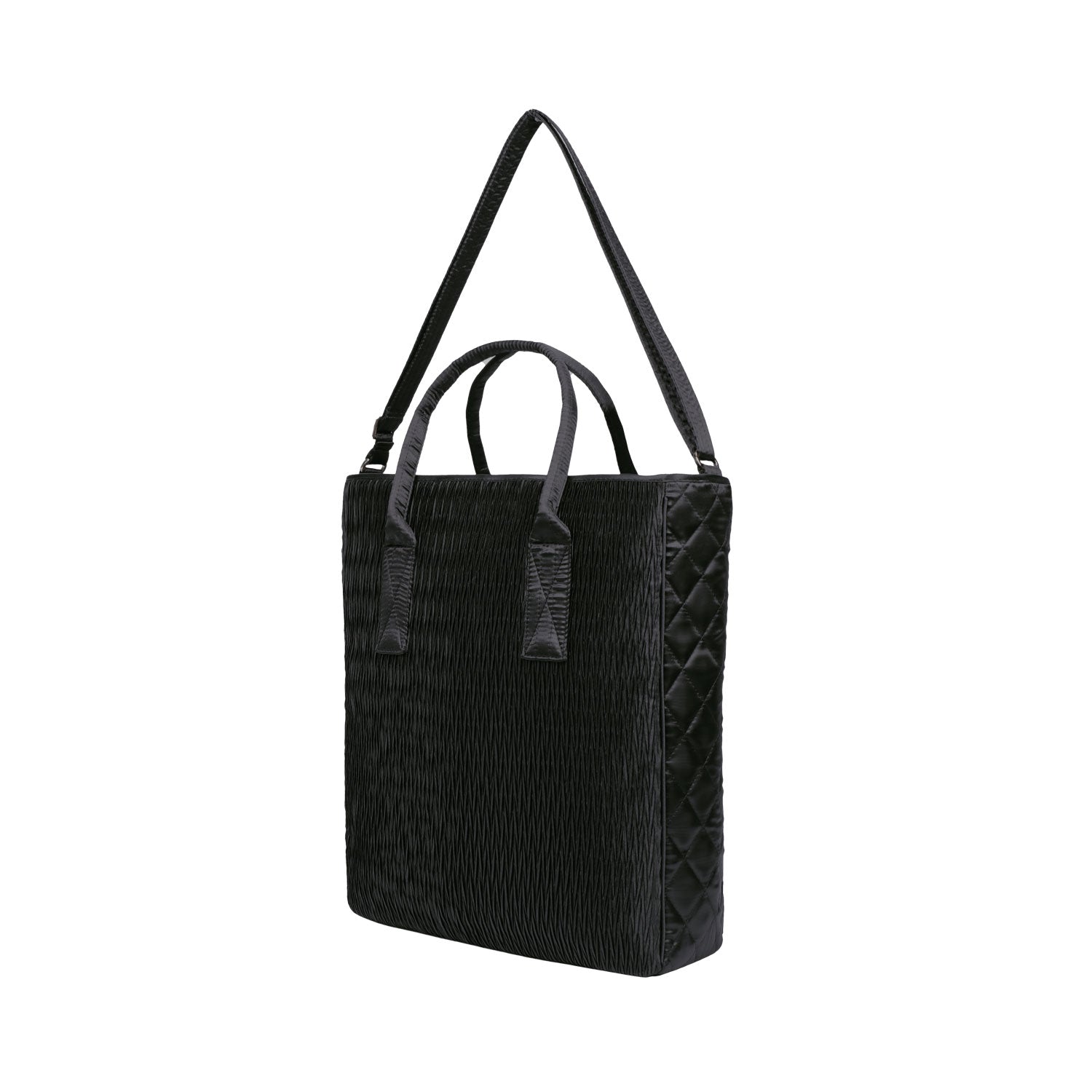 NaRaYa Pleated Satin Tote Bag