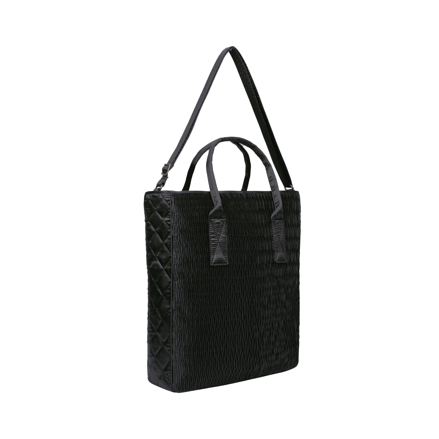 NaRaYa Pleated Satin Tote Bag