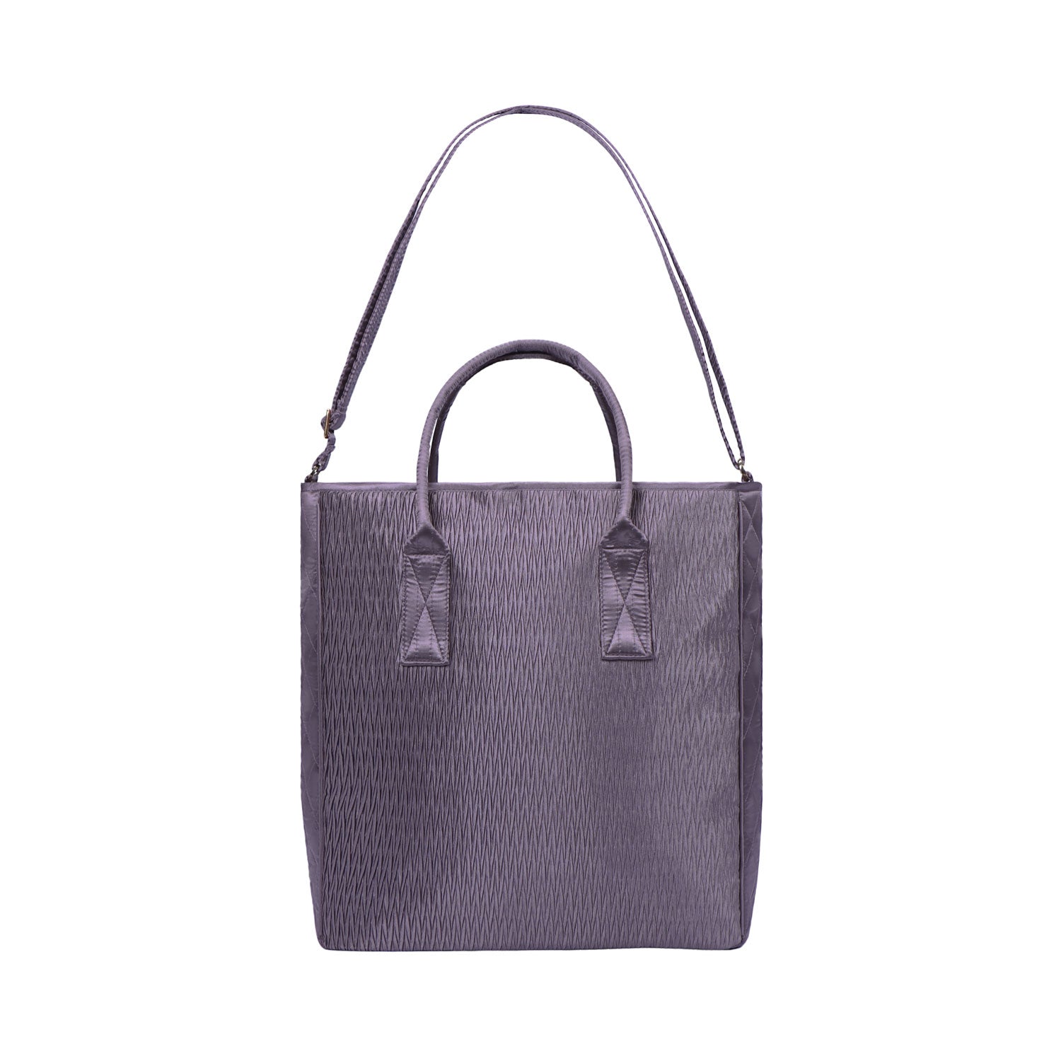 NaRaYa Pleated Satin Tote Bag