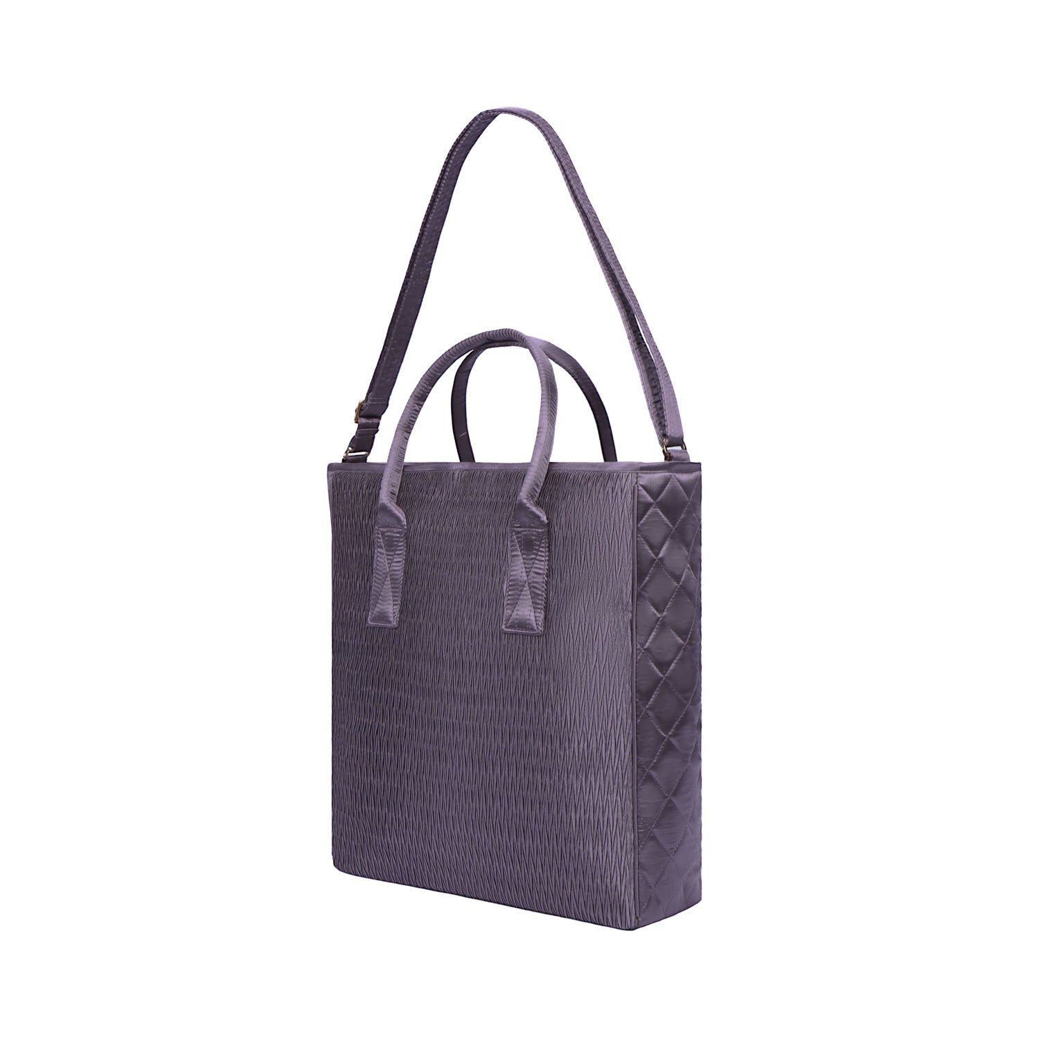 NaRaYa Pleated Satin Tote Bag