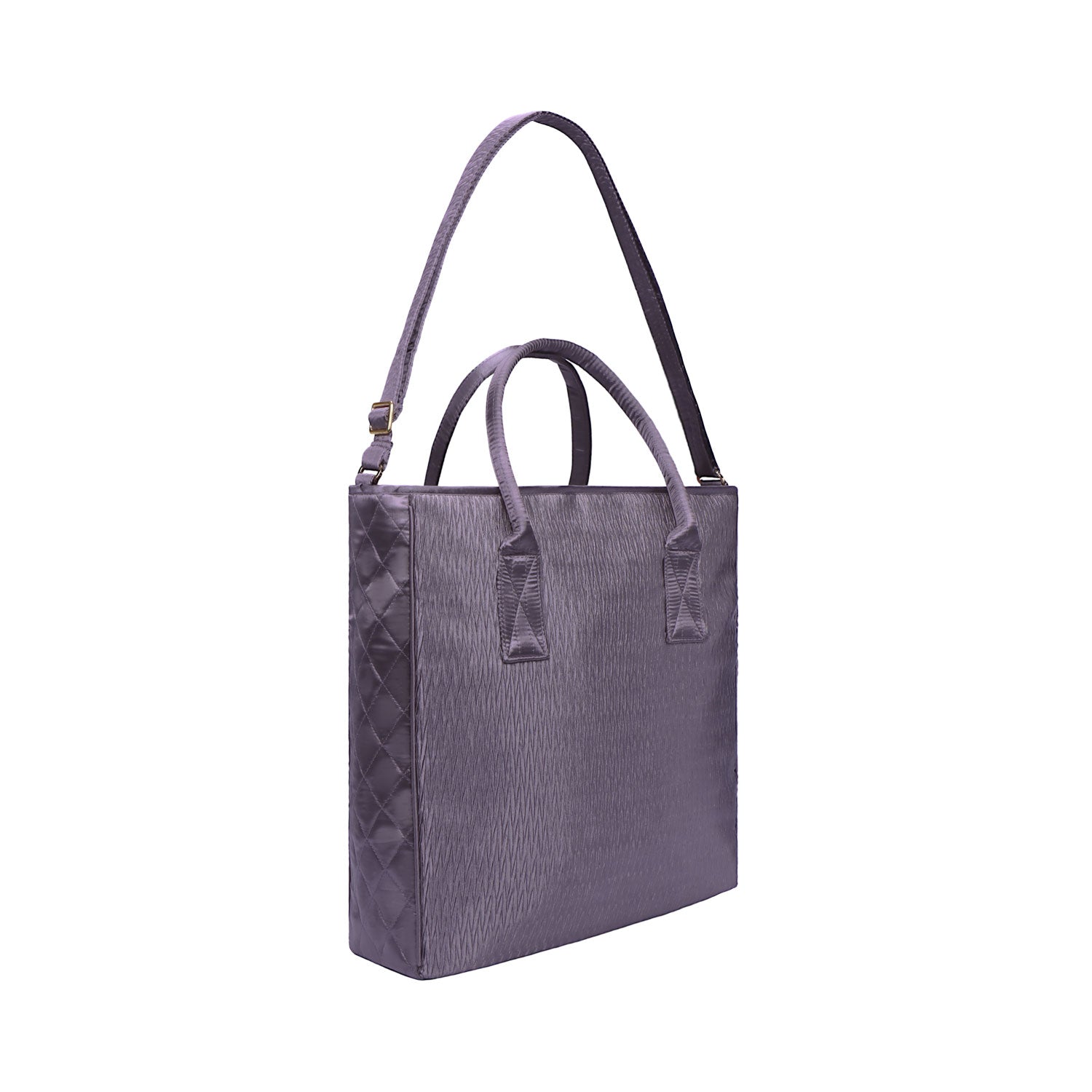 NaRaYa Pleated Satin Tote Bag
