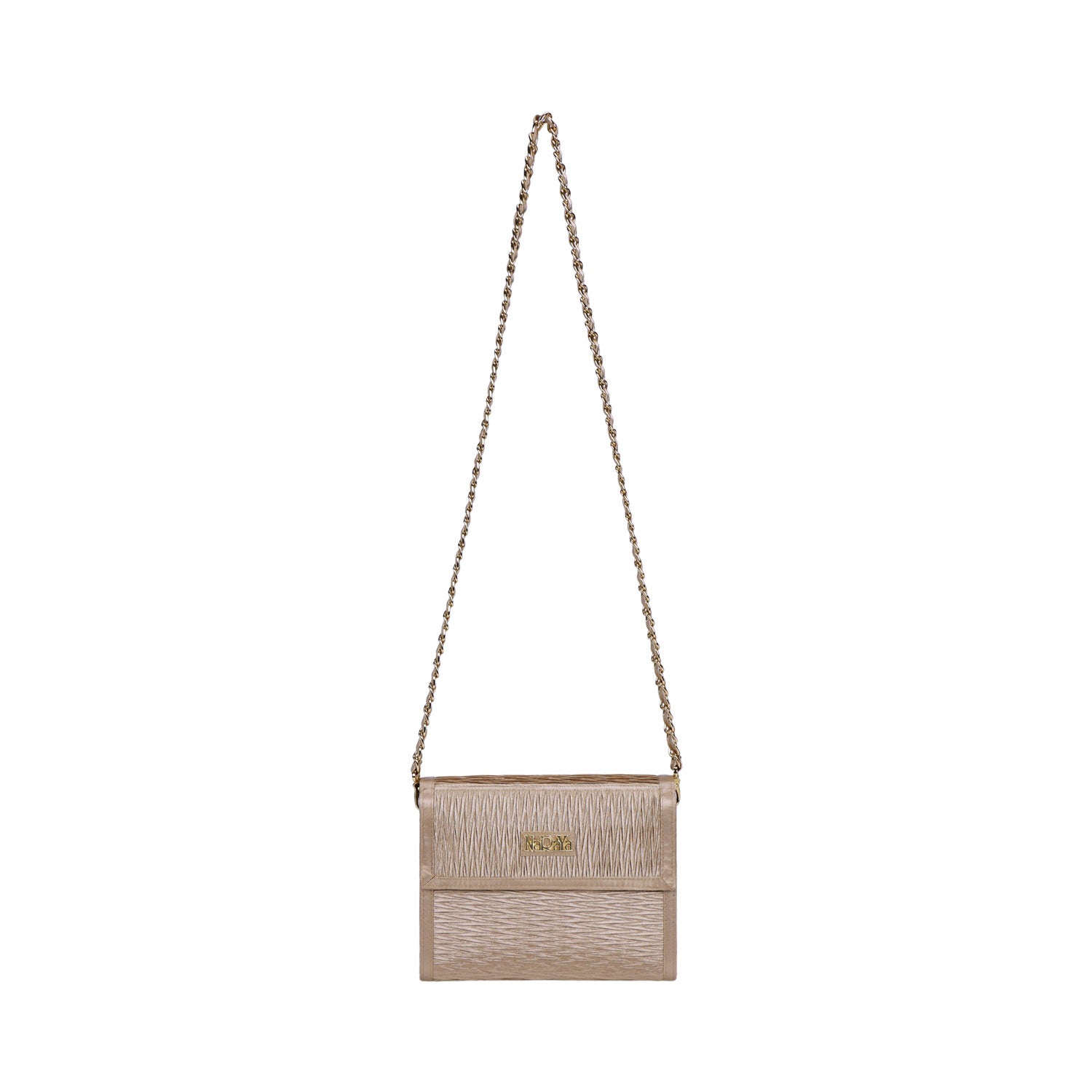 NaRaYa Pleated Satin Crossbody bag