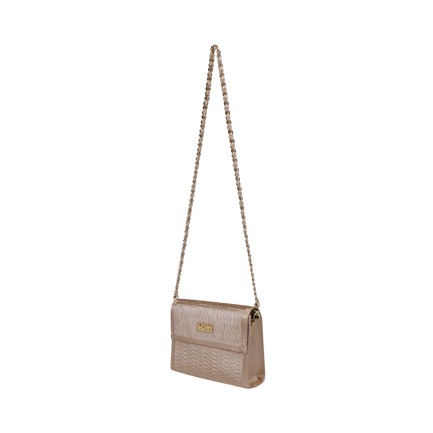 NaRaYa Pleated Satin Crossbody bag