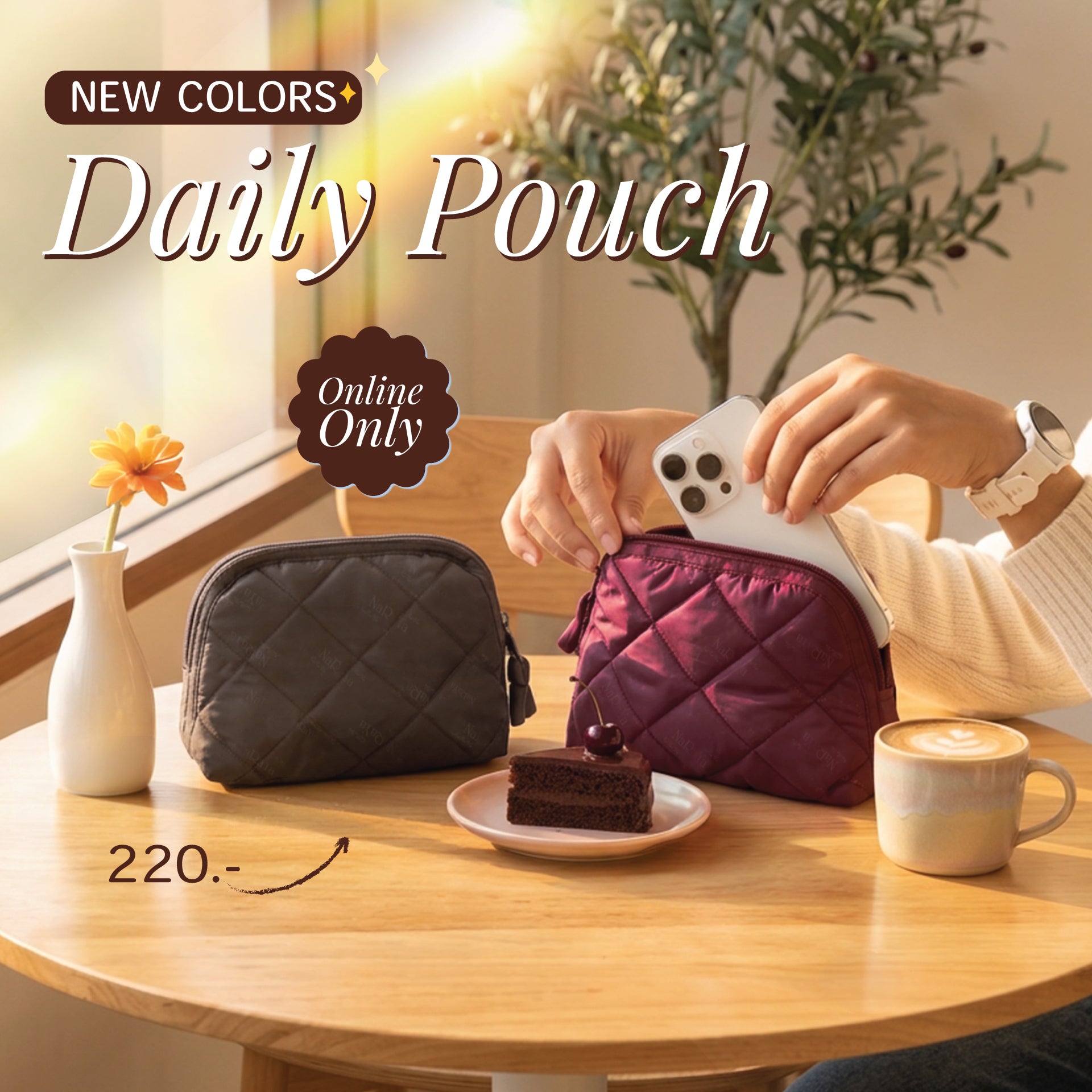 NaRaYa กระเป๋าอเนกประสงค์ Bubble Up Daily Pouch
