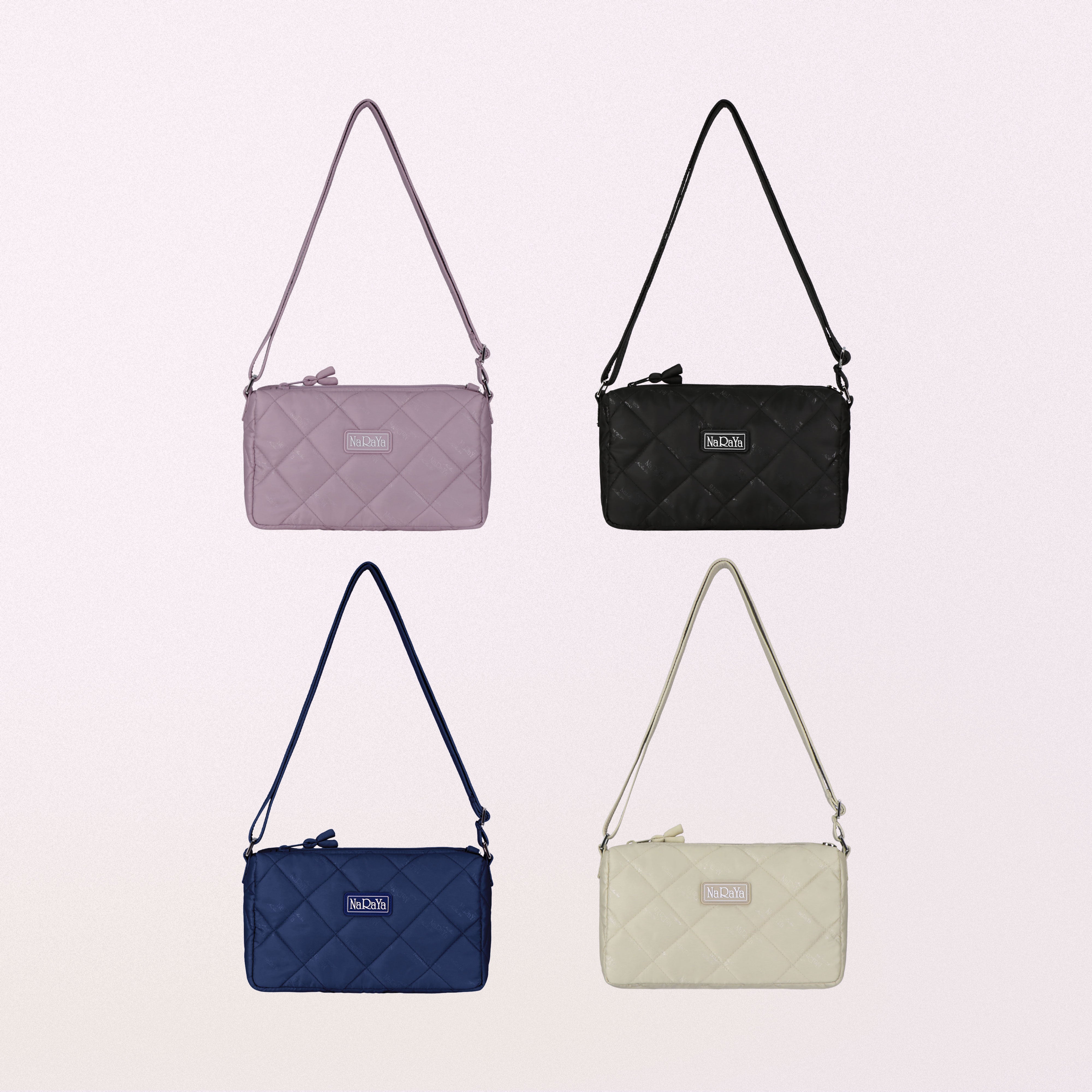 กระเป๋าสะพายข้างทรงสลิม Bubble Up