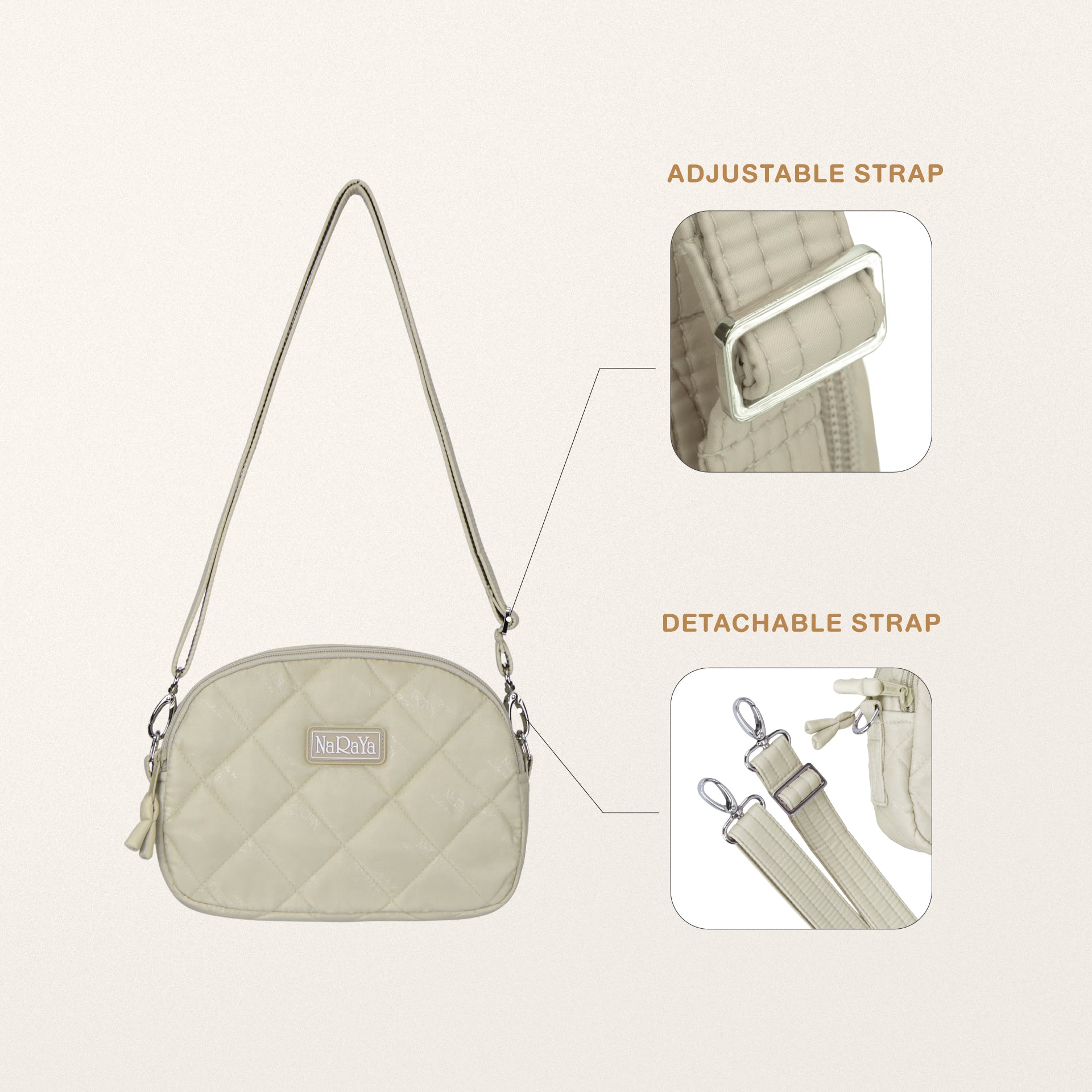 NaRaYa Bubble Up Compact Crossbody Bag - NaRaYa