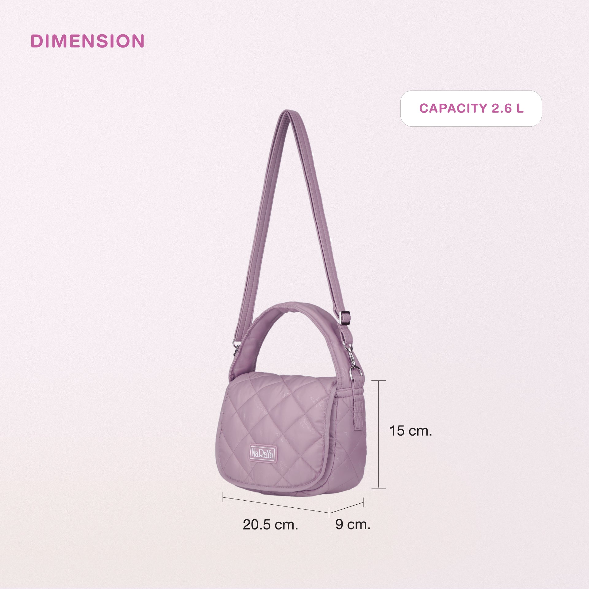 NaRaYa Bubble Up Curve 2-Way Crossbody Bag