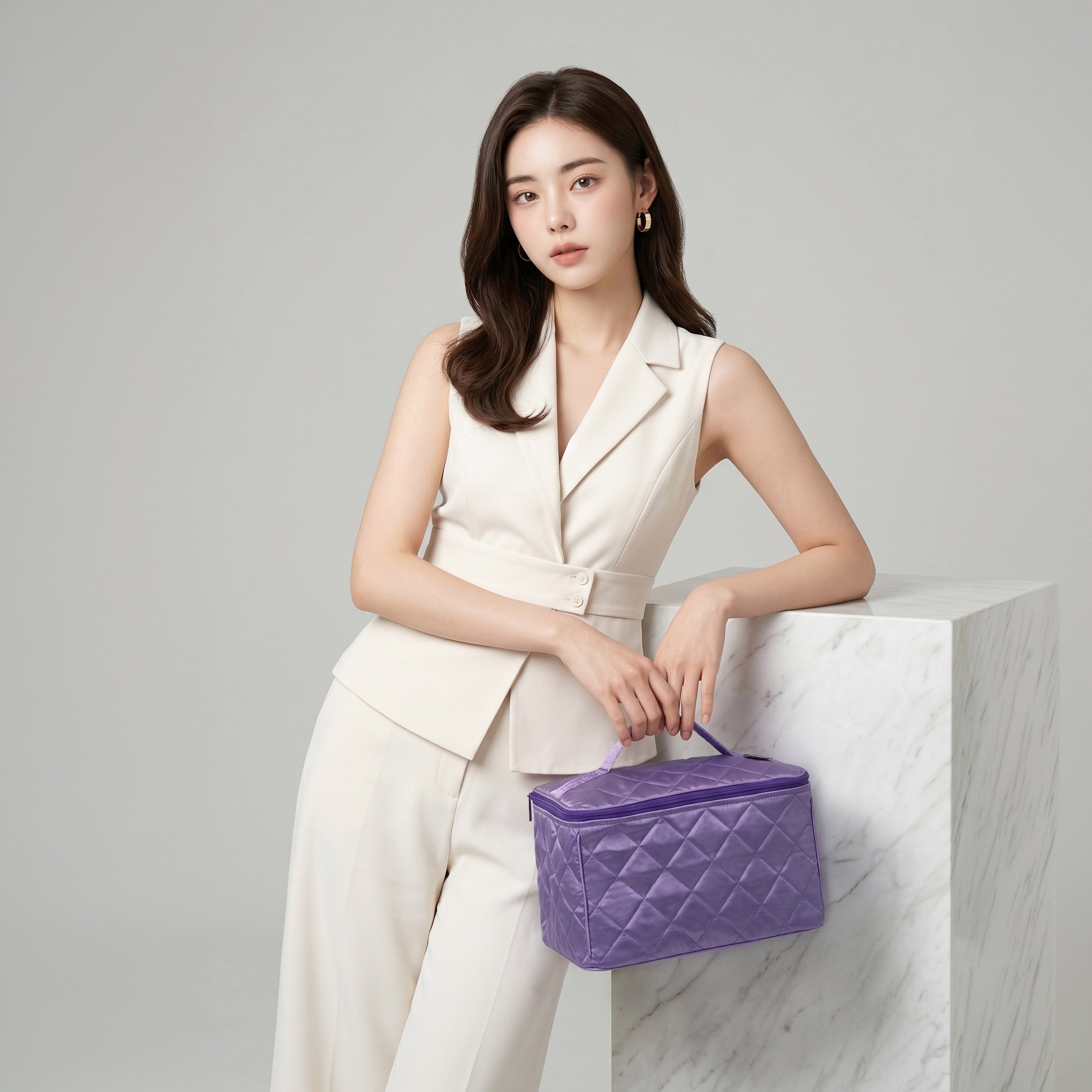 Satin Cosmetic Bag XL - NaRaYa