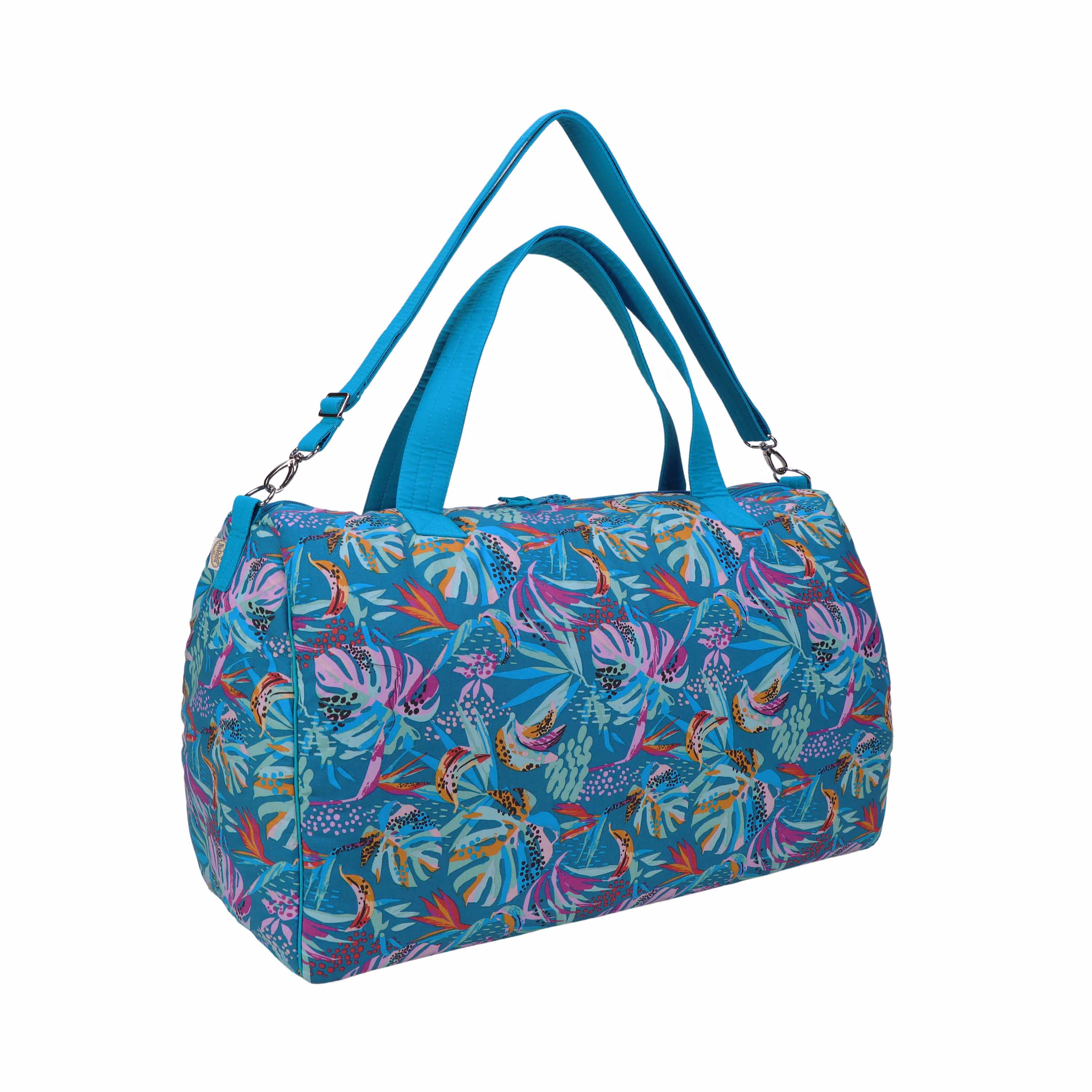 naraya, Bags, Naraya Bluebeige Quilted Travel Bag