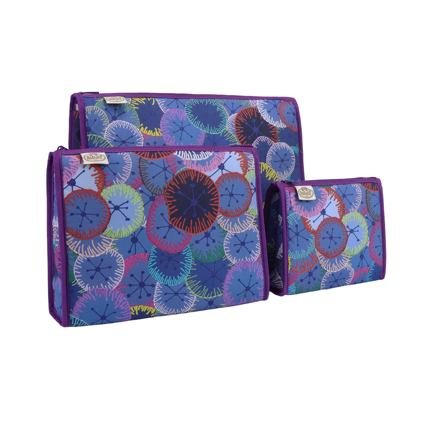 NaRaYa Cosmetic Bags Set Of 3