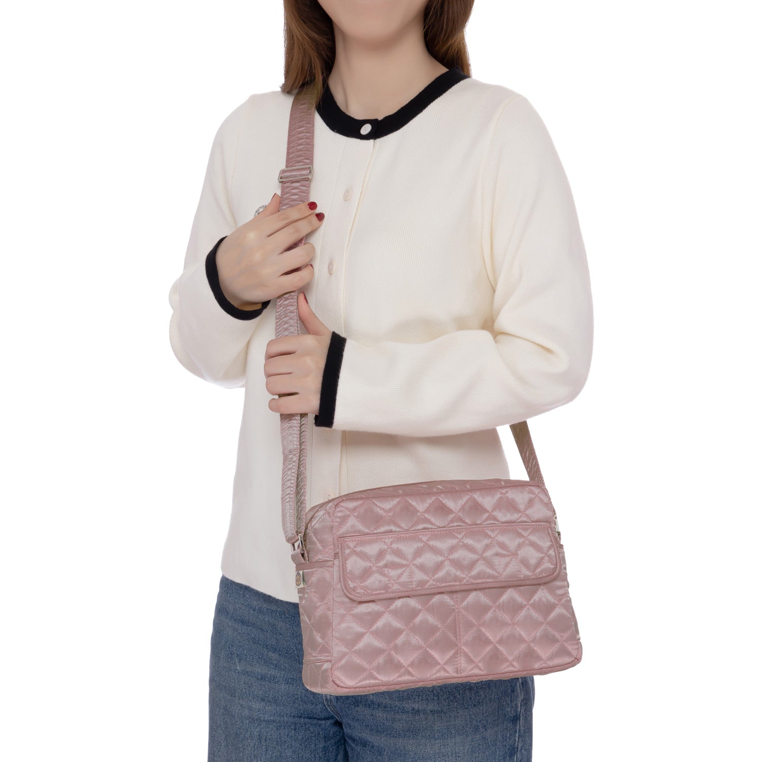 NaRaYa Satin Shoulder Bag