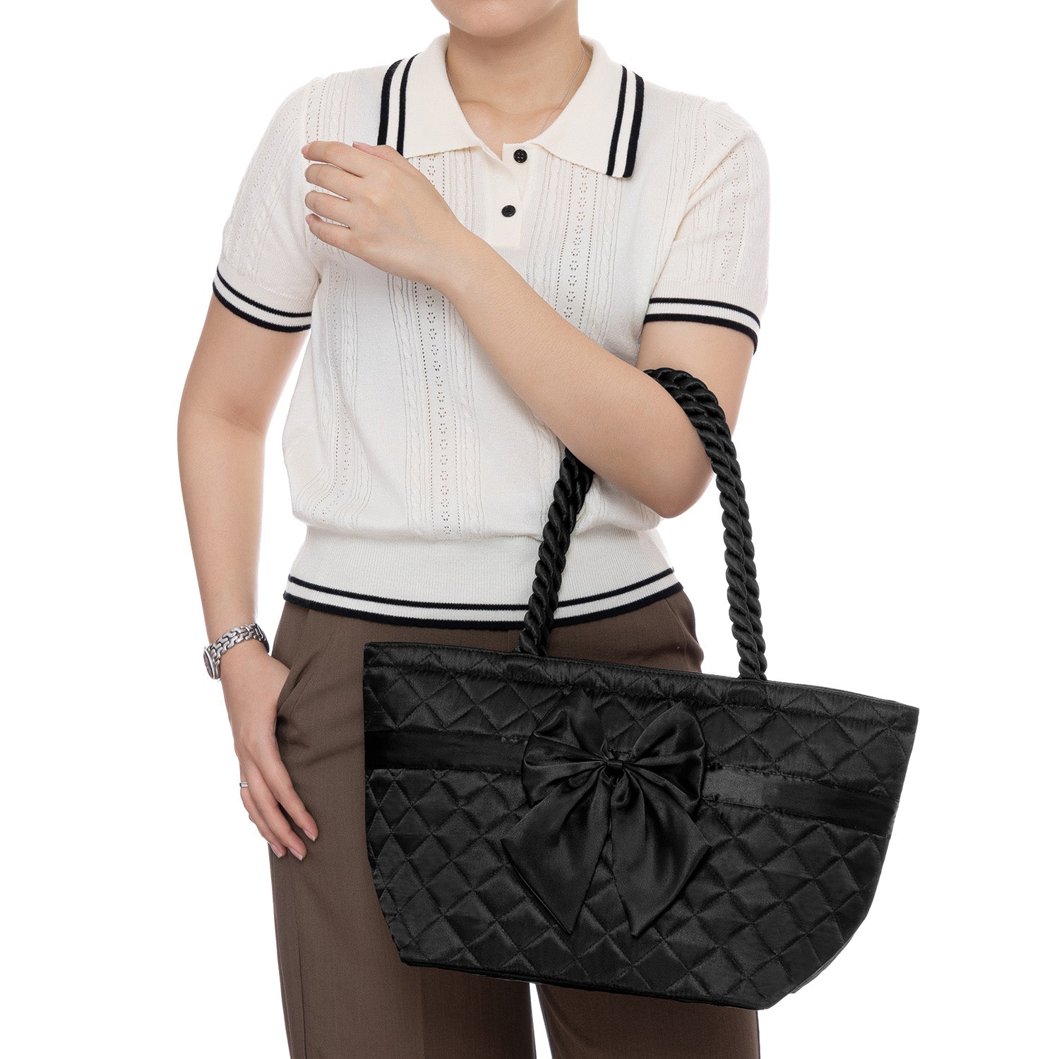 NaRaYa Satin Shoulder Bag L