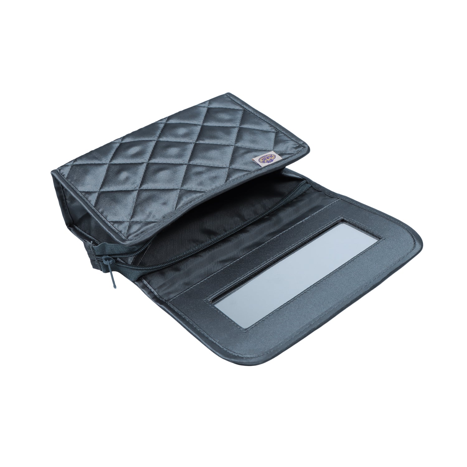 NaRaYa Satin Cosmetic Bag With Mirror L - NaRaYa