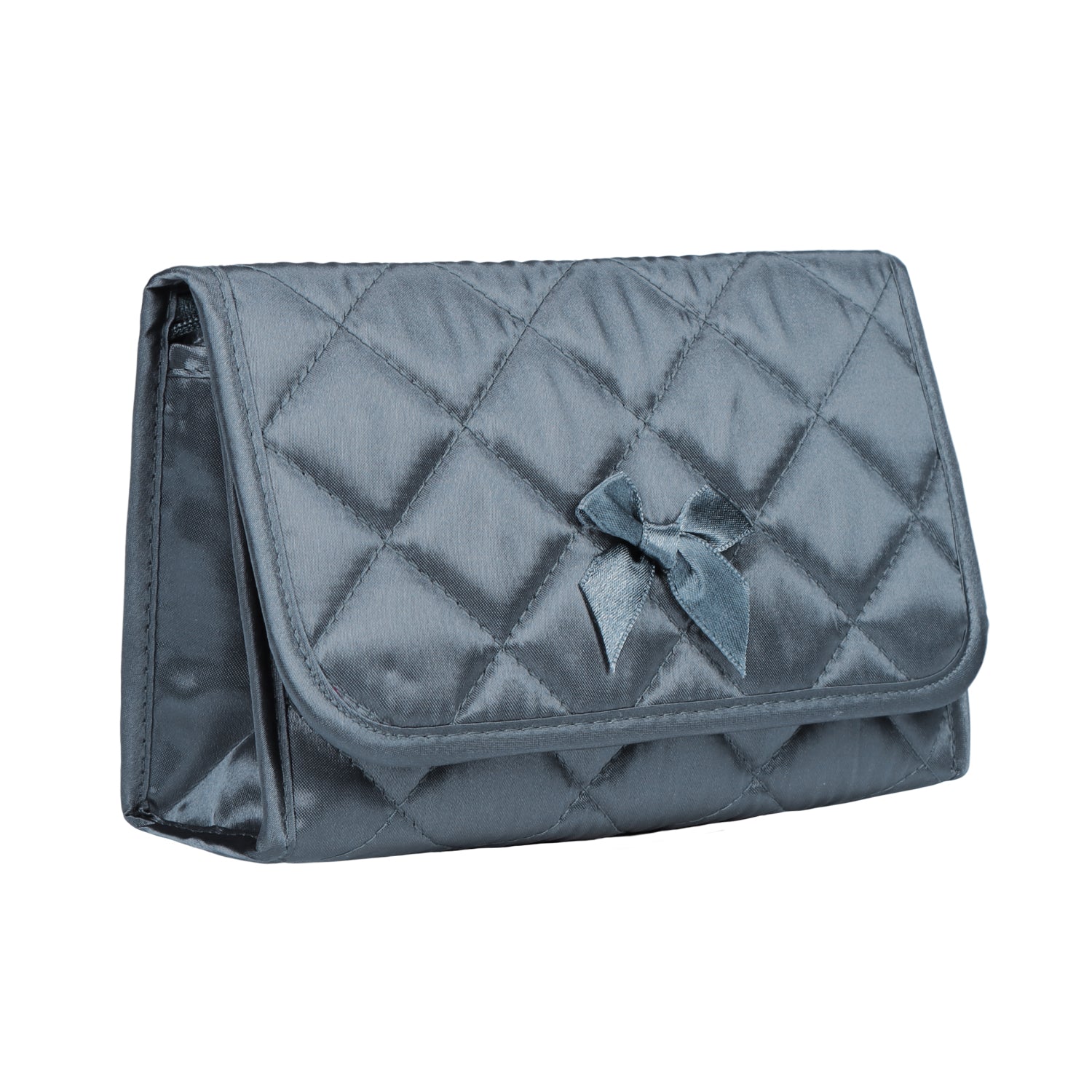 NaRaYa Satin Cosmetic Bag With Mirror L - NaRaYa