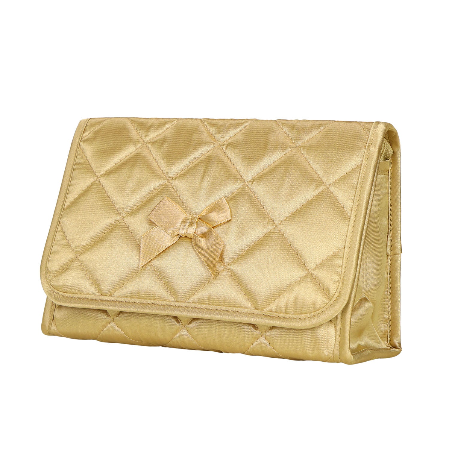 NaRaYa Satin Cosmetic Bag With Mirror L - NaRaYa