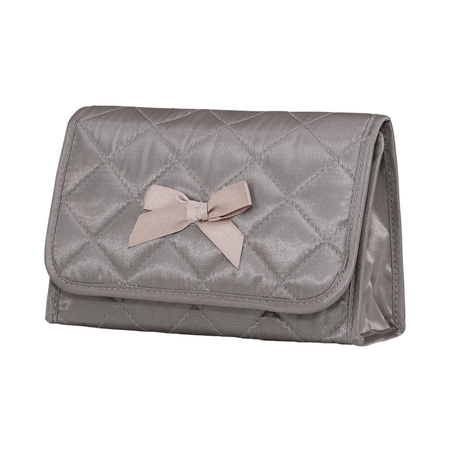 NaRaYa Satin Cosmetic Bag With Mirror L - NaRaYa