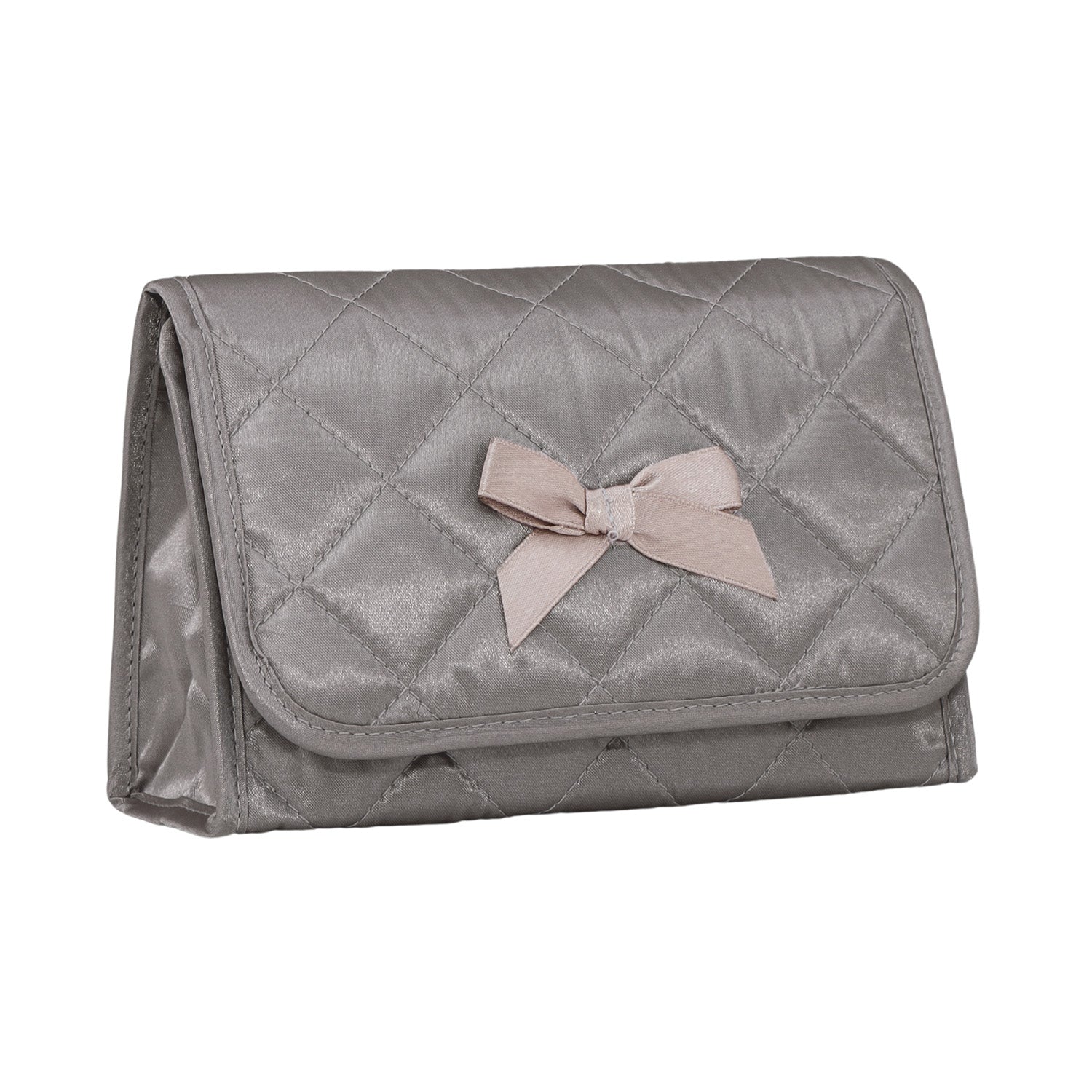 NaRaYa Satin Cosmetic Bag With Mirror L - NaRaYa
