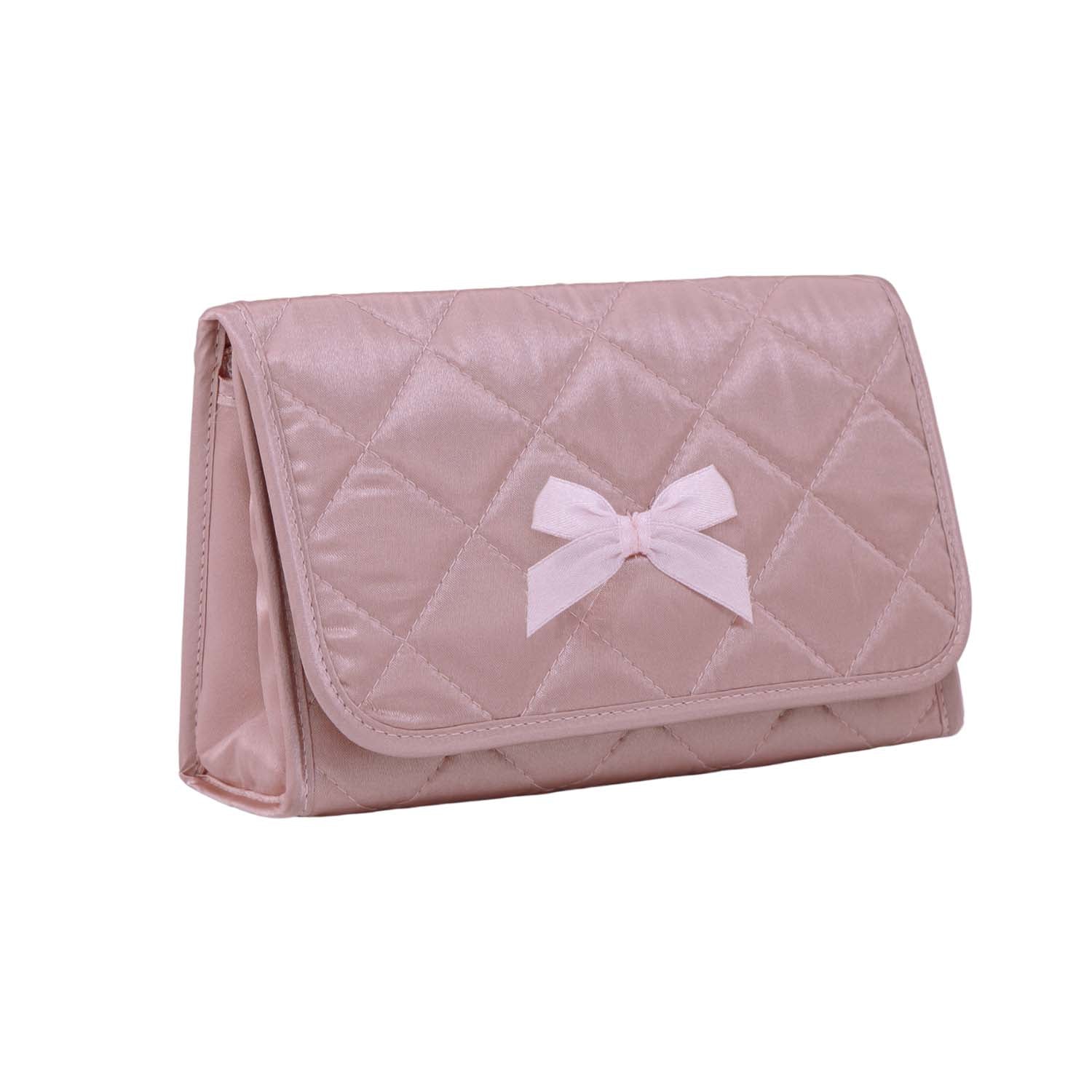 NaRaYa Satin Cosmetic Bag With Mirror L - NaRaYa
