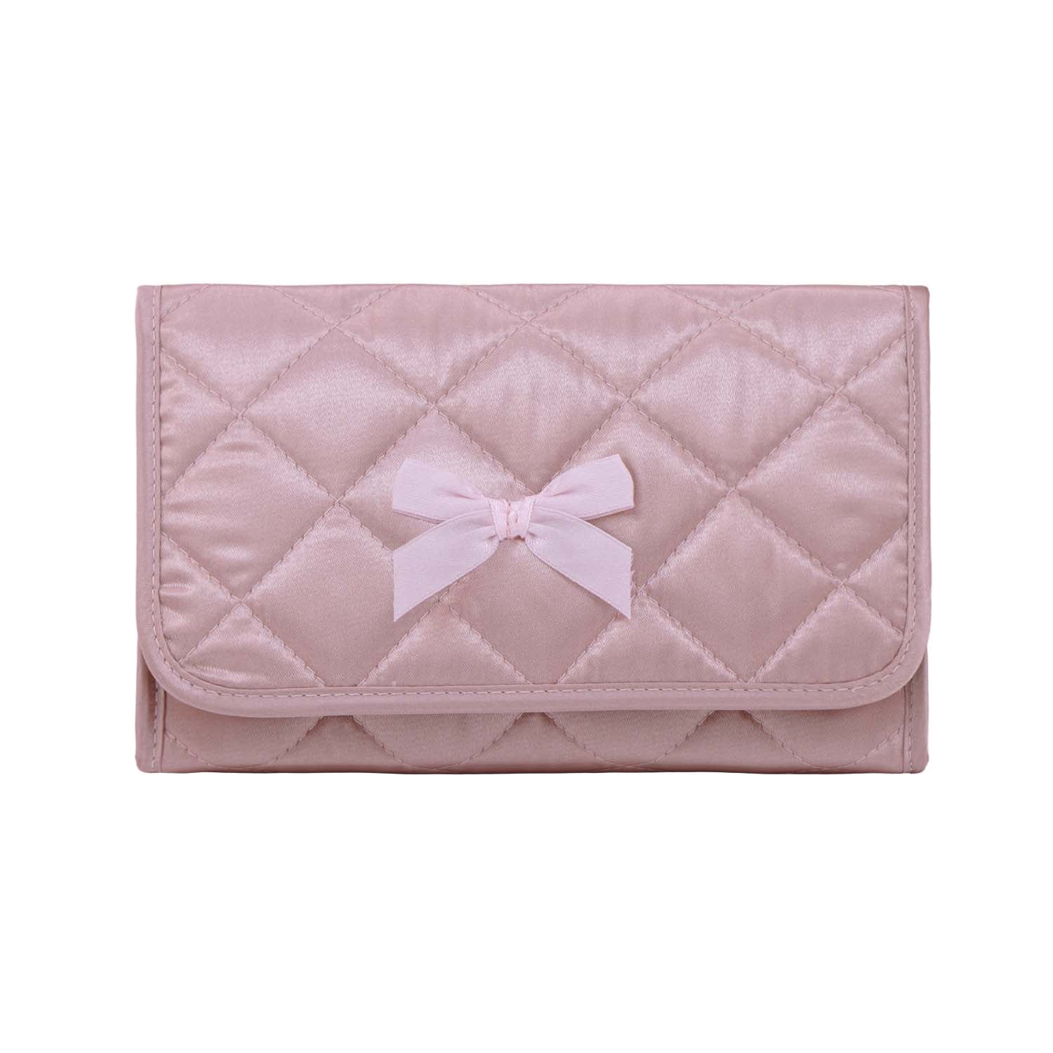 NaRaYa Satin Cosmetic Bag With Mirror L - NaRaYa
