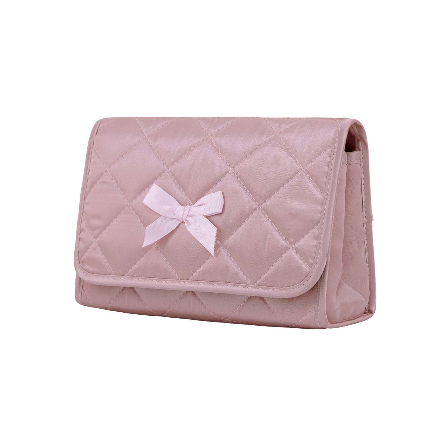 NaRaYa Satin Cosmetic Bag With Mirror L - NaRaYa