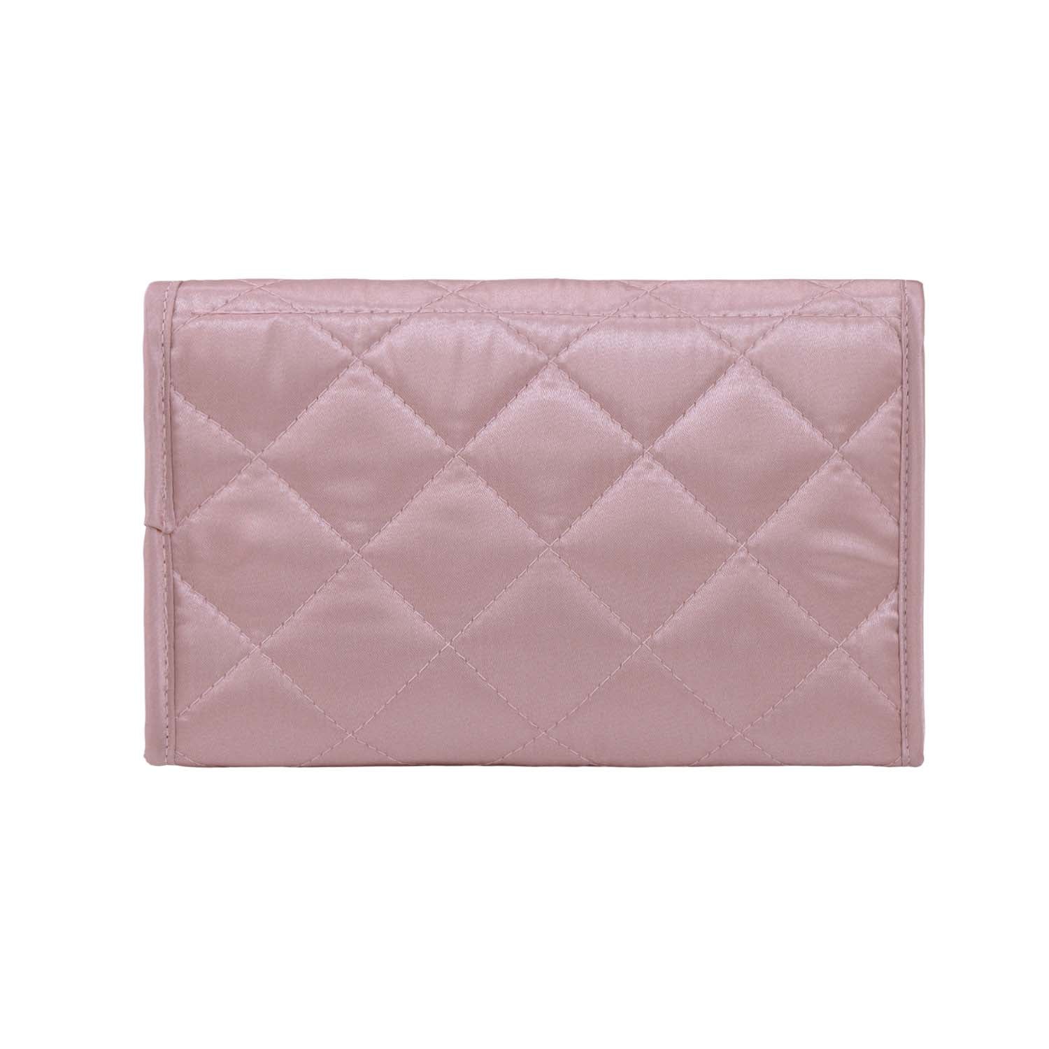 NaRaYa Satin Cosmetic Bag With Mirror L - NaRaYa