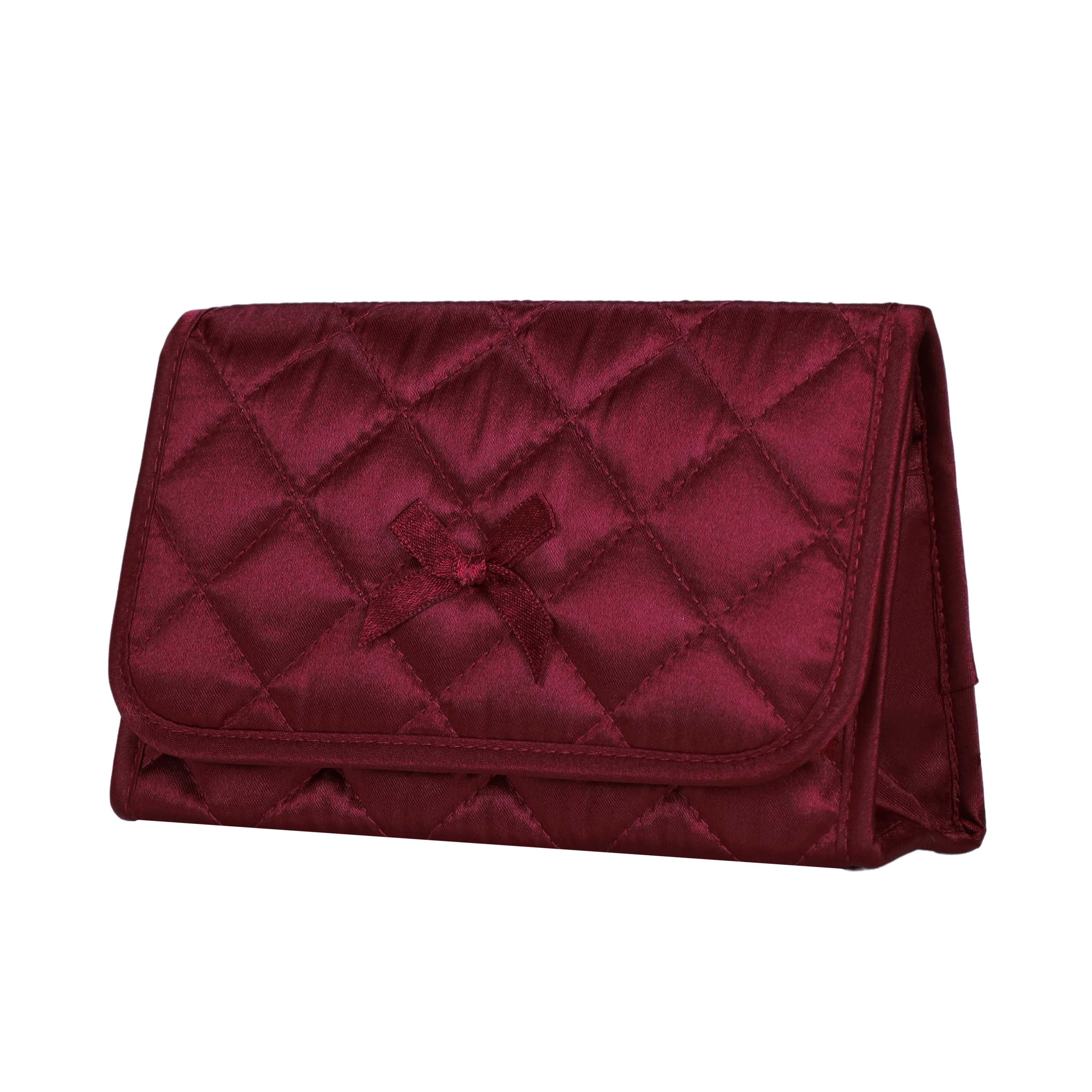 NaRaYa Satin Cosmetic Bag With Mirror S - NaRaYa