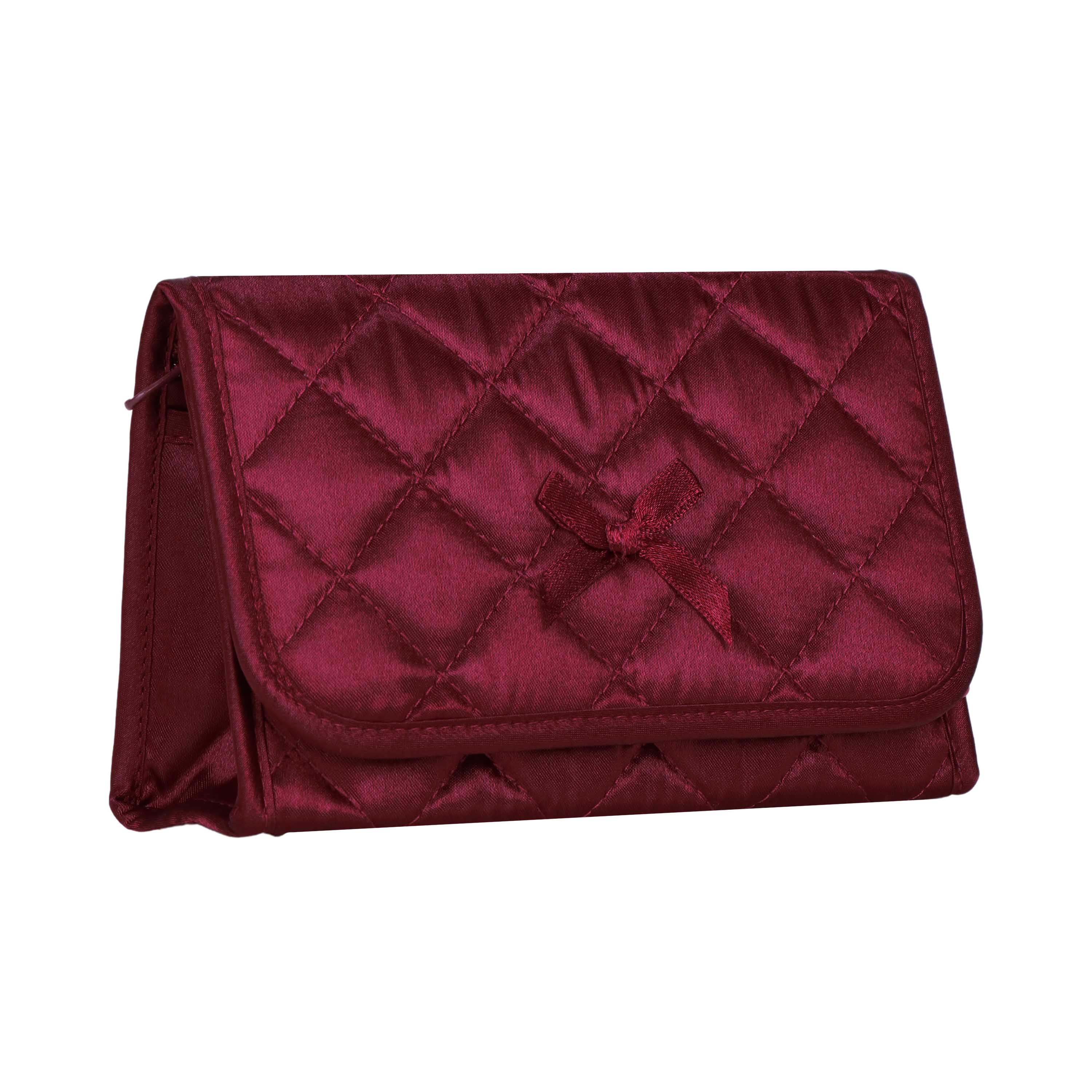 NaRaYa Satin Cosmetic Bag With Mirror S - NaRaYa