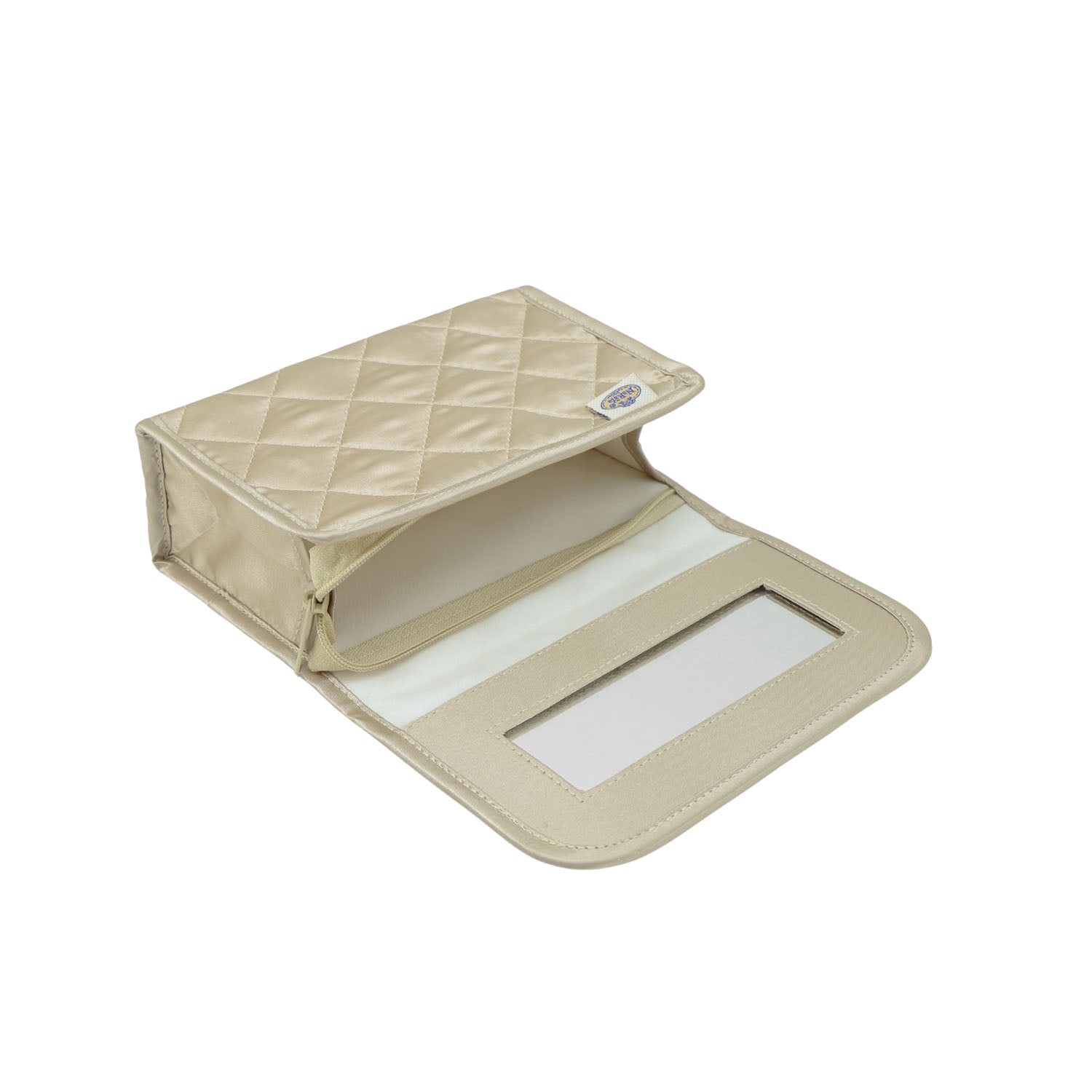 NaRaYa Satin Cosmetic Bag With Mirror S - NaRaYa