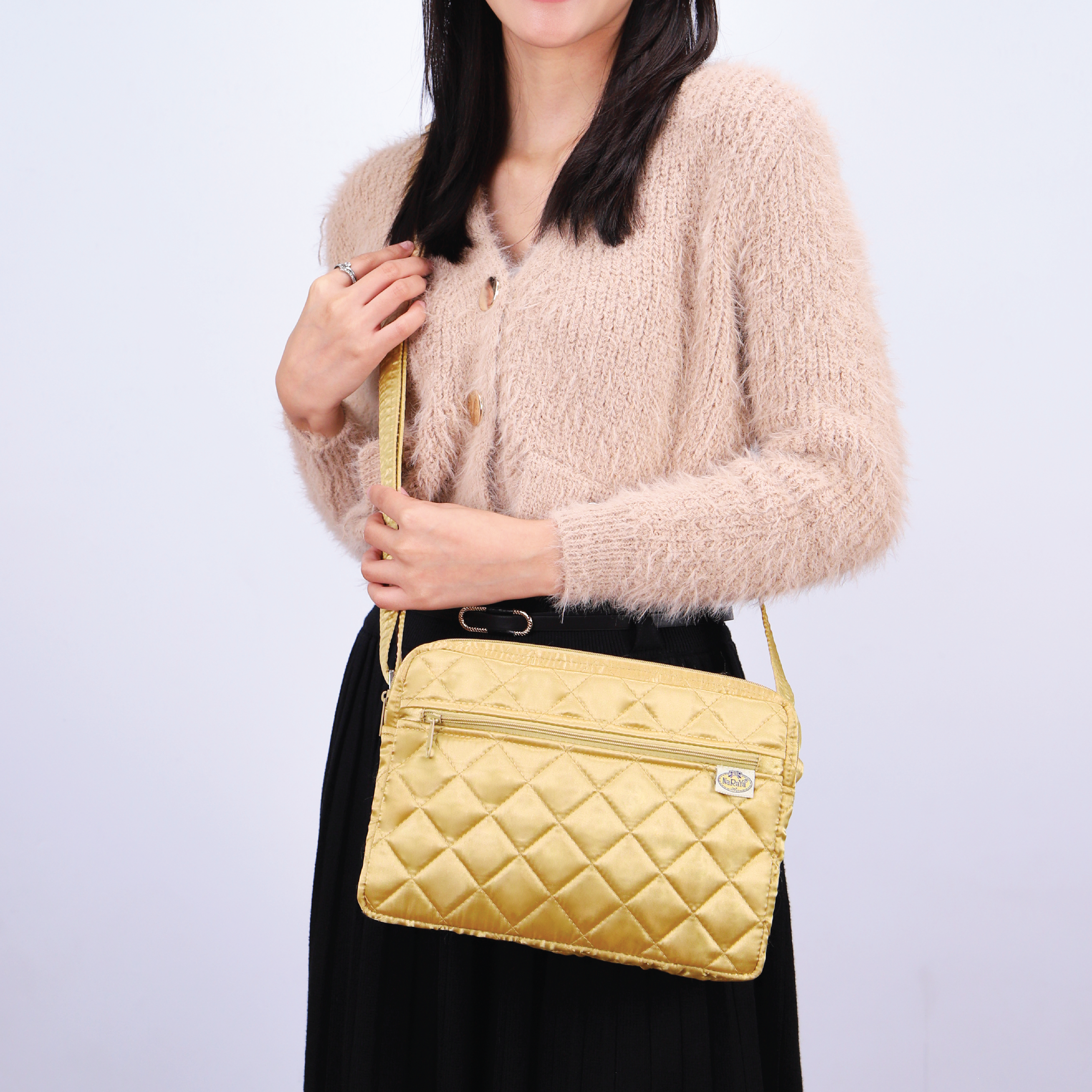 NaRaYa Satin Shoulder Bag