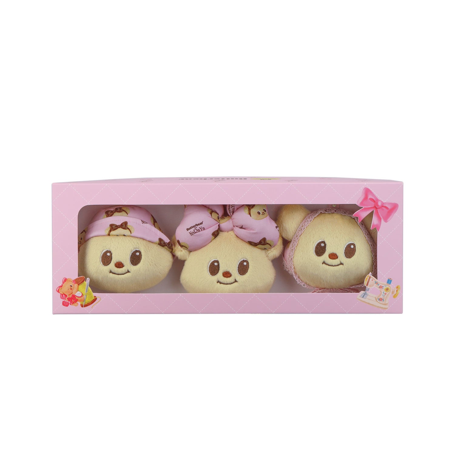 NaRaYa X Butterbear Together Keychain Set