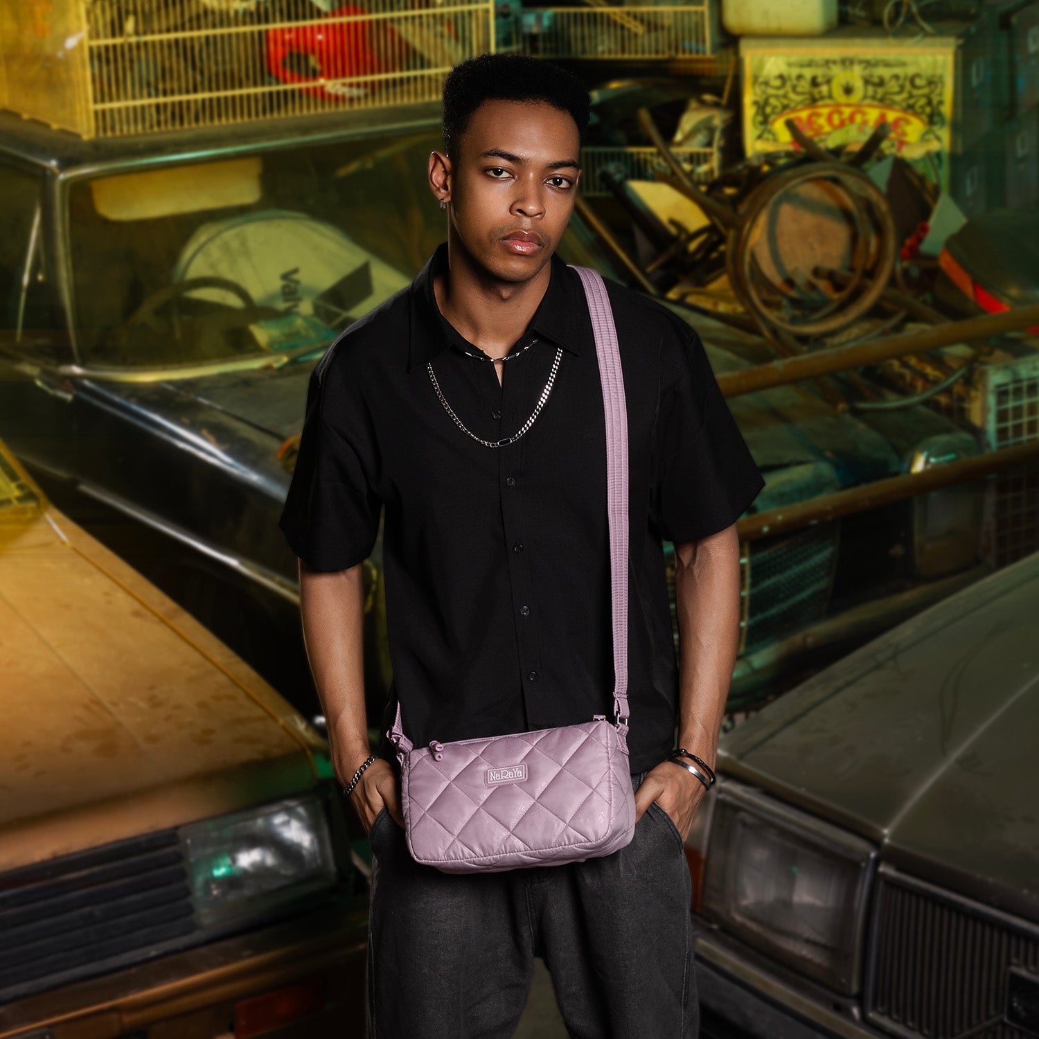 NaRaYa Bubble Up Slim Crossbody Bag