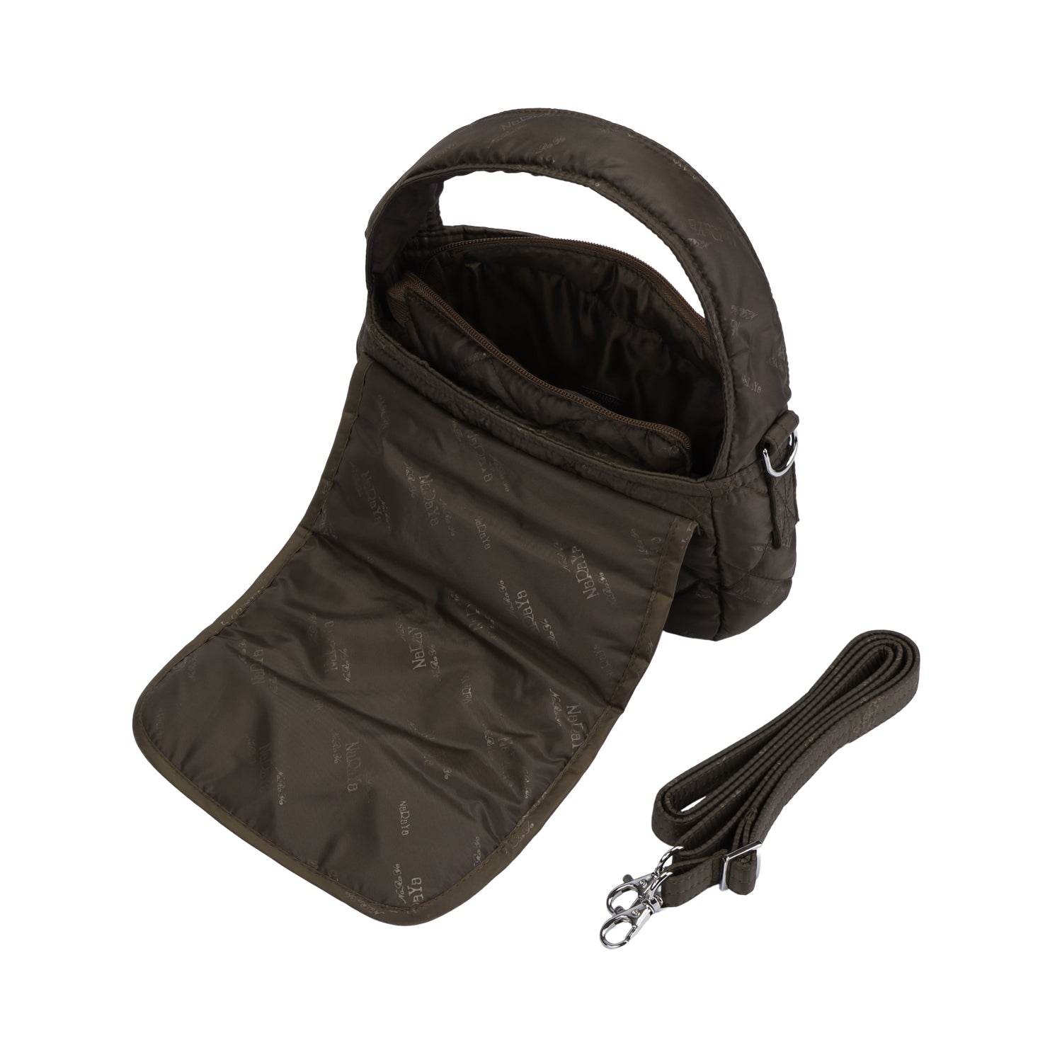 กระเป๋าสะพายข้างทรงโค้งแบบใช้งานได้ 2 รูปแบบ Bubble Up 