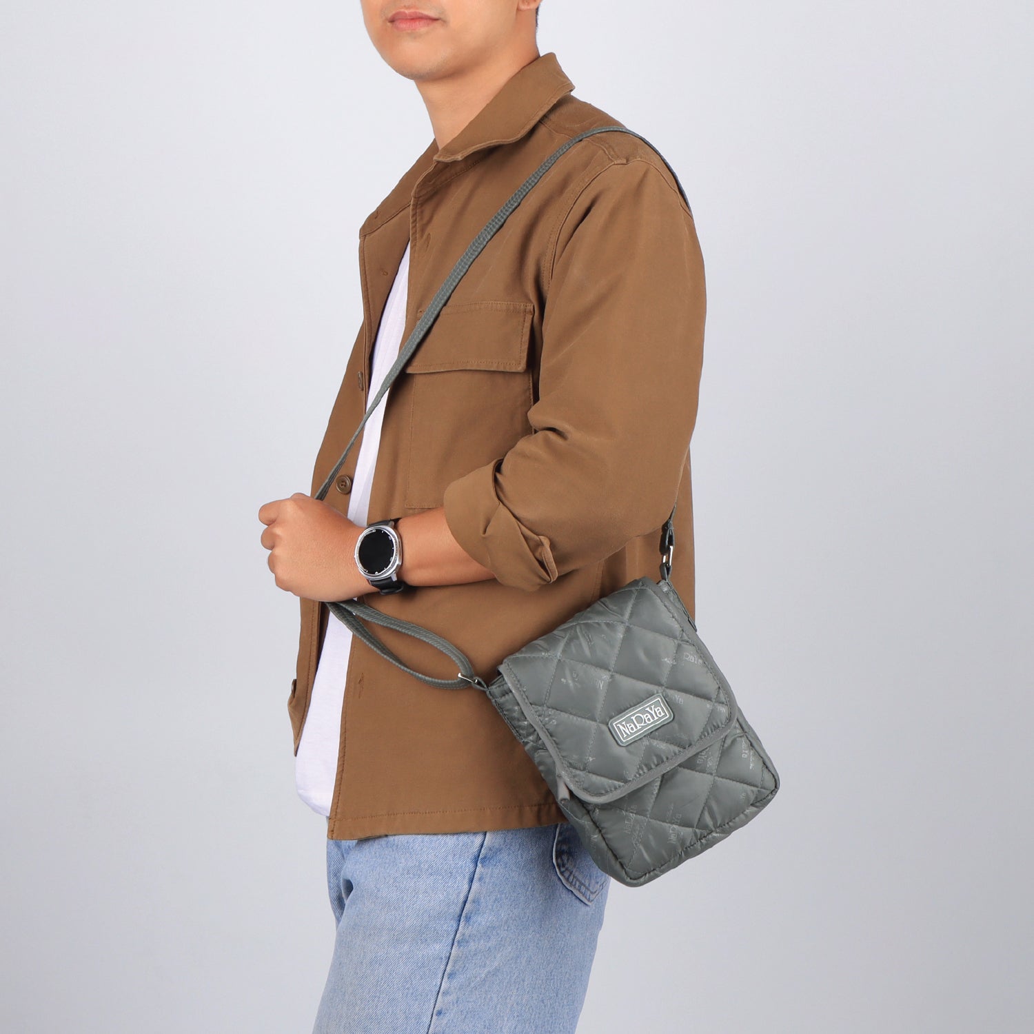 Bubble Up Vertical Flap Crossbody Bag