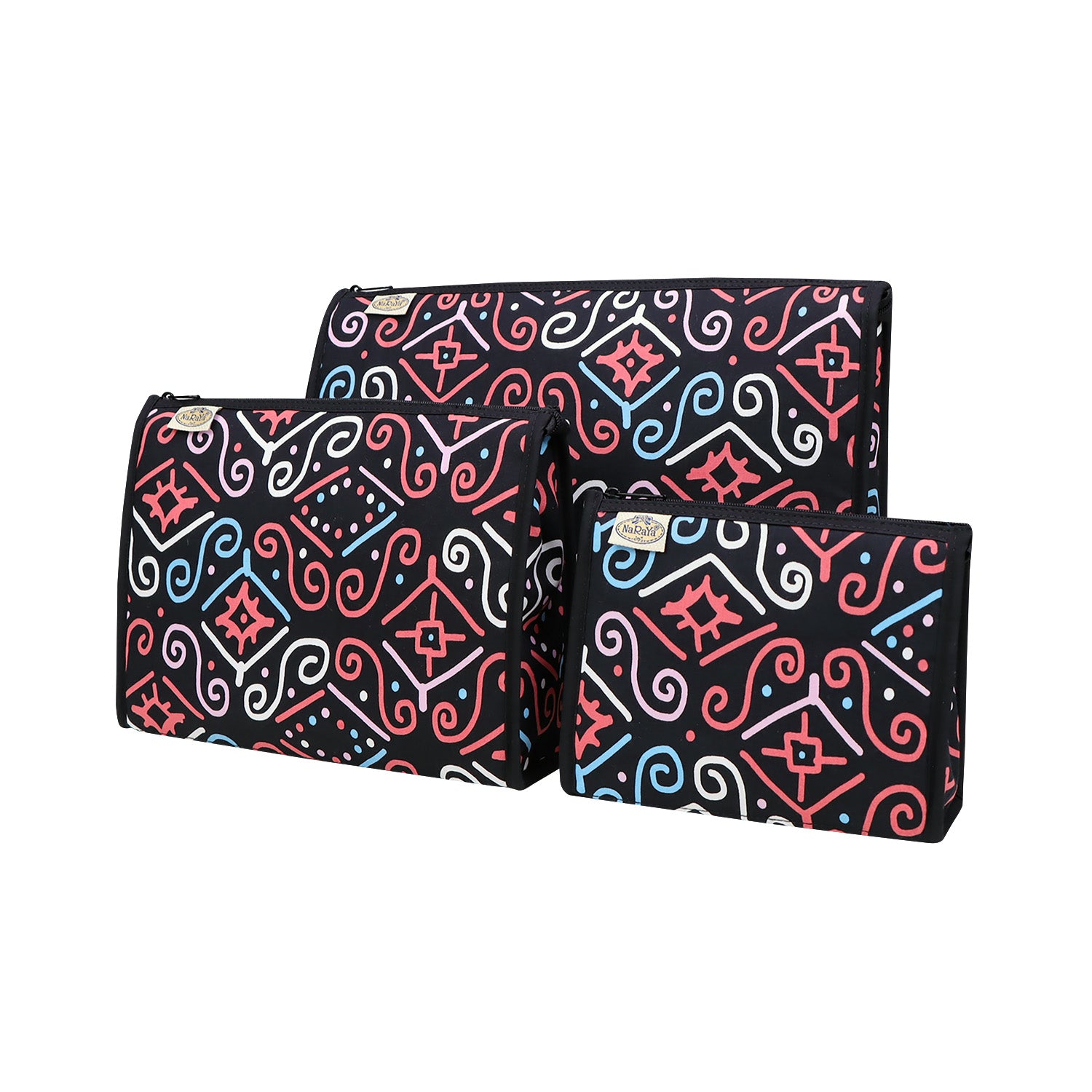 NaRaYa Cosmetic Bags Set Of 3