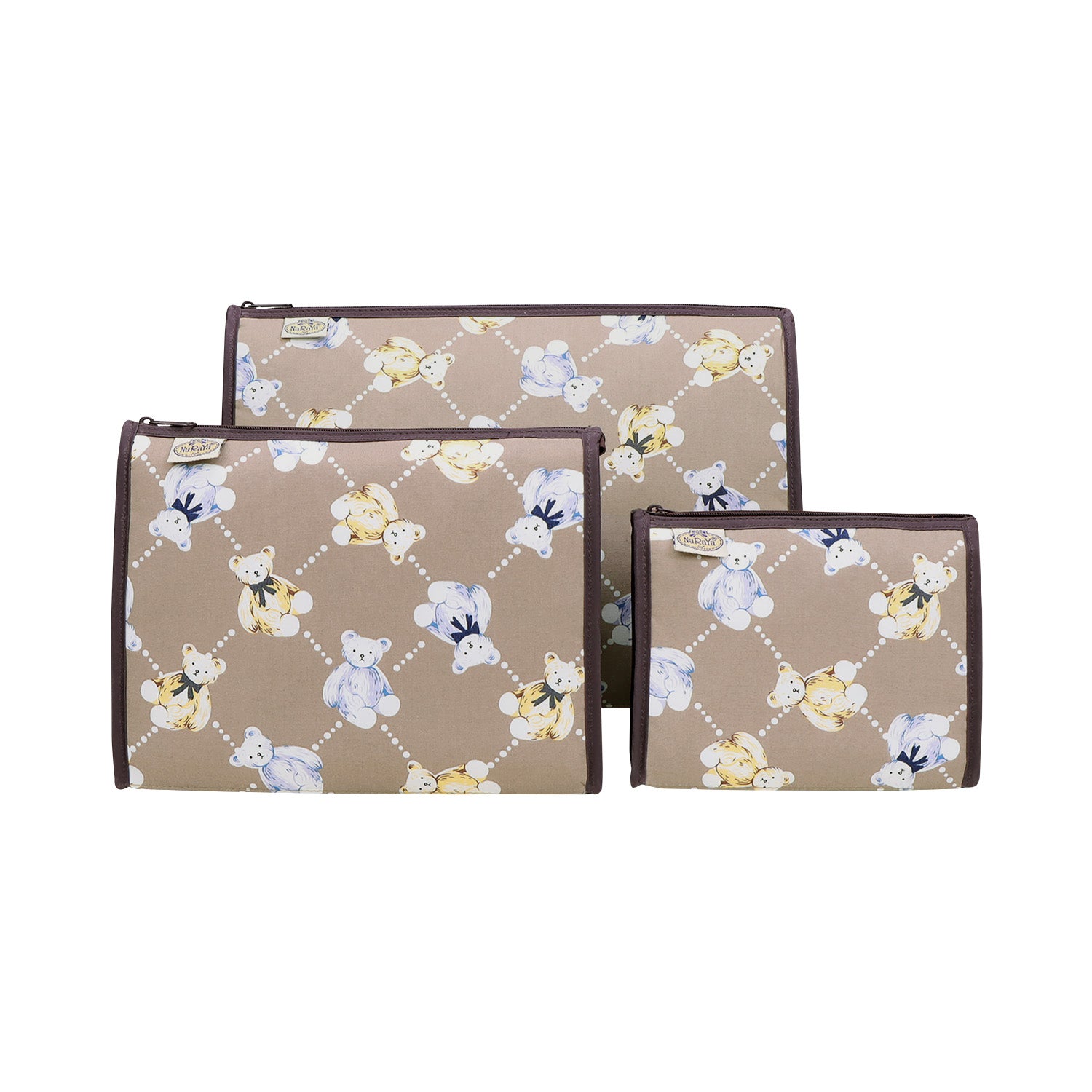 NaRaYa Cosmetic Bags Set Of 3